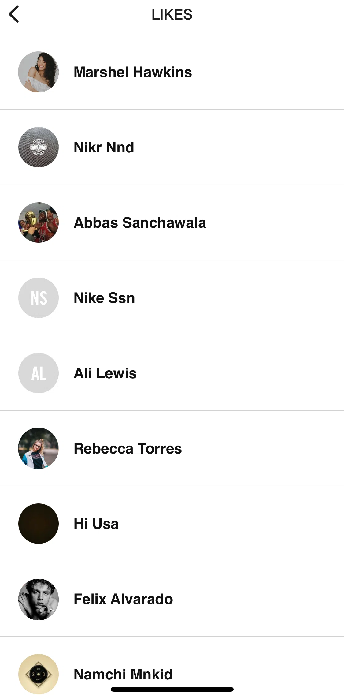 Nike Training Club Screen screen in the View a profile flow