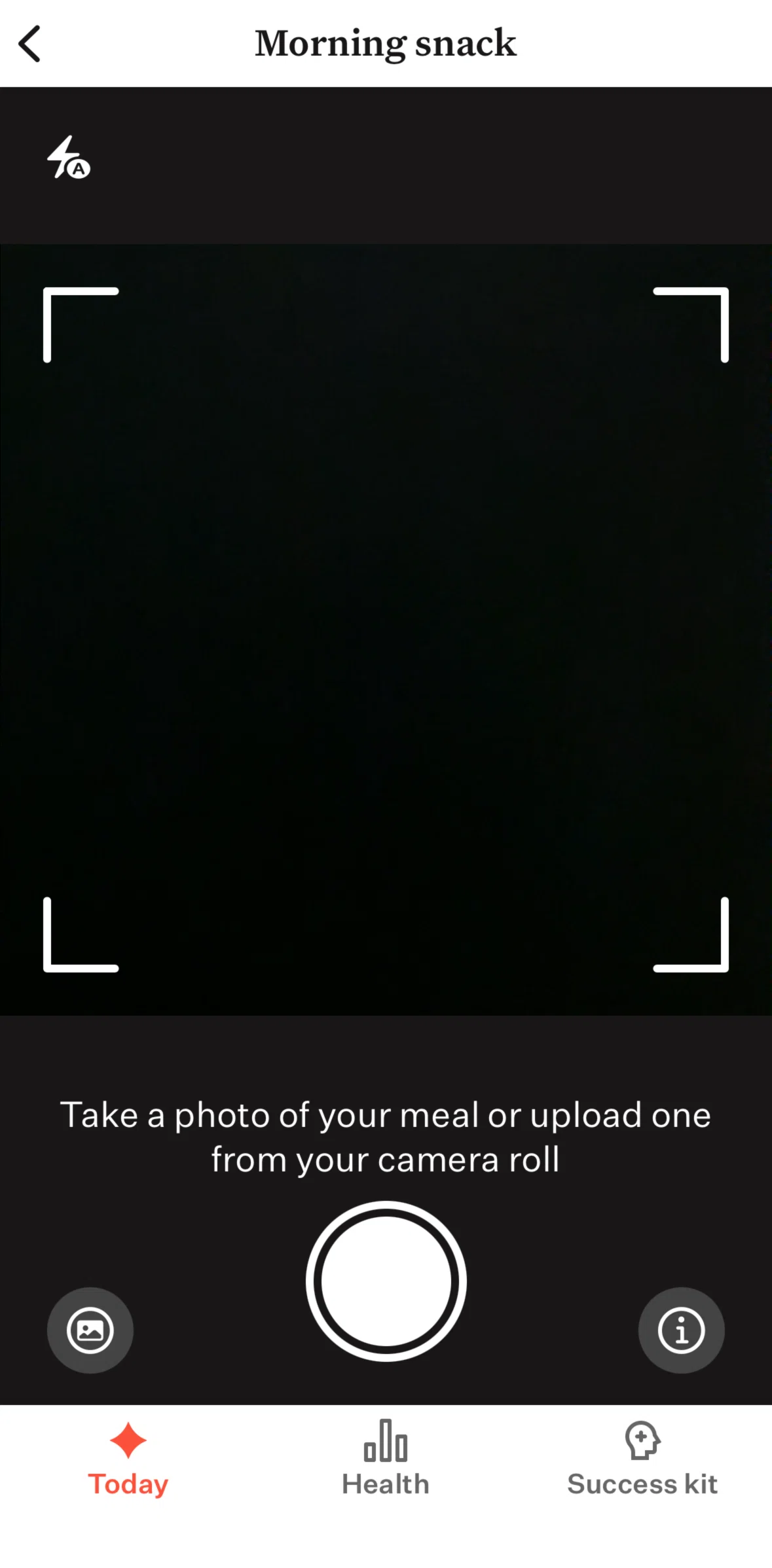 Noom Screen screen in the Giving feedback (meal scanning) flow