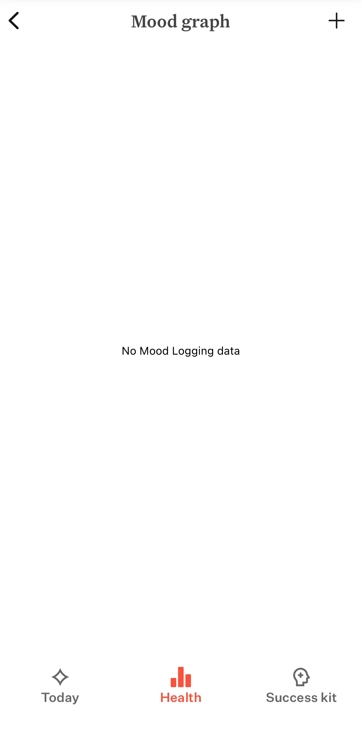 Noom Screen screen in the Logging a mood check in flow