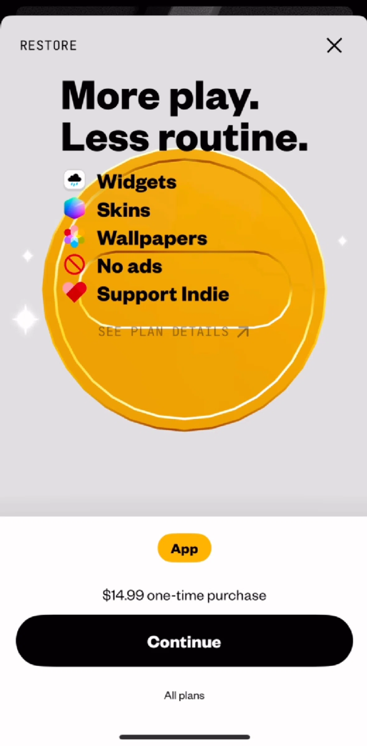 (Not Boring) Calculator Screen screen in the Subscribing to Super flow