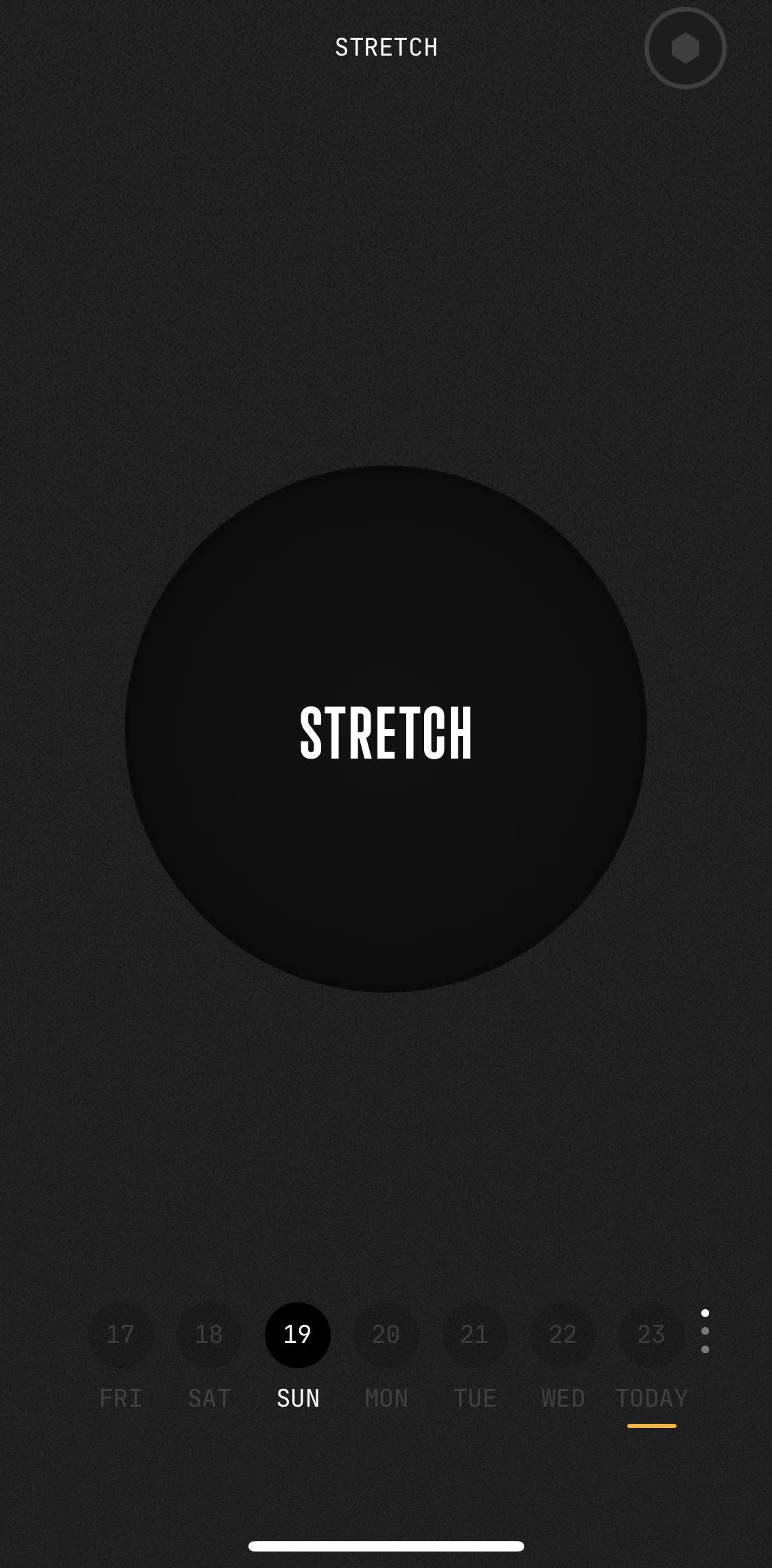(Not Boring) Habits Screen screen in the Settings flow