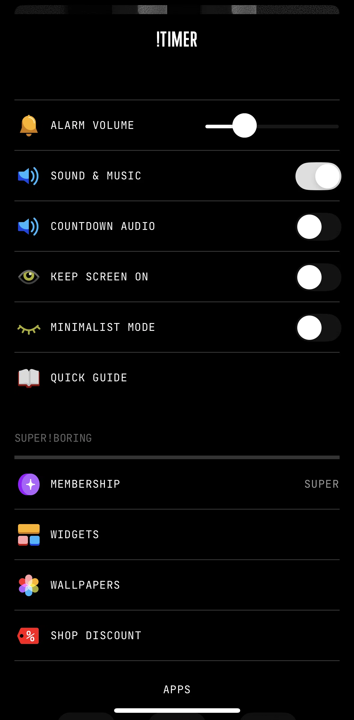 (Not Boring) Timer Screen screen in the Membership flow