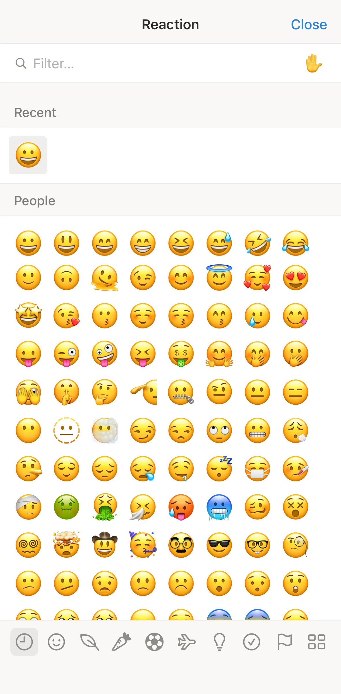 Notion Screen screen in the Changing emoji skin tone color flow