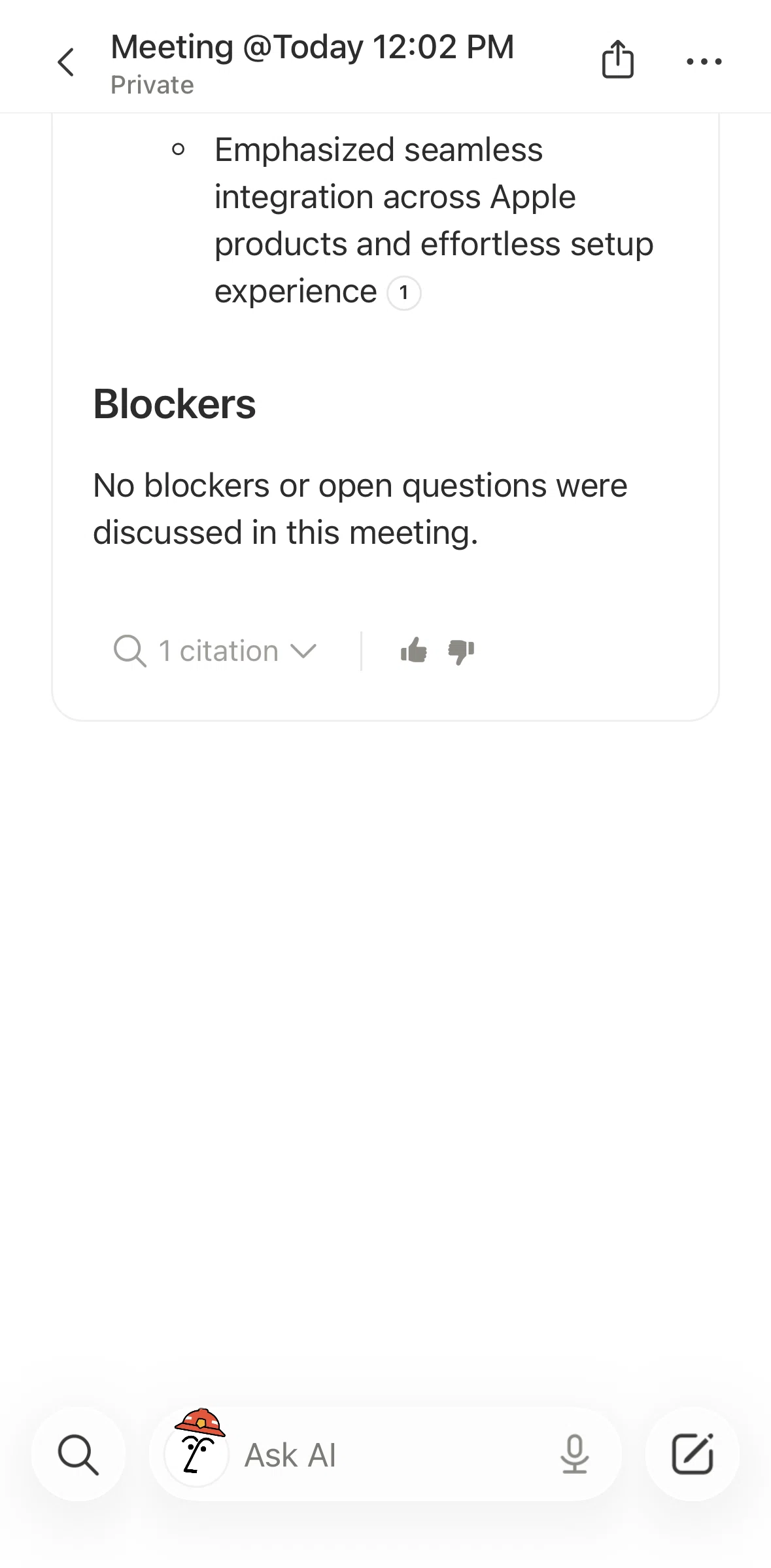 Notion Screen screen in the Citation detail flow