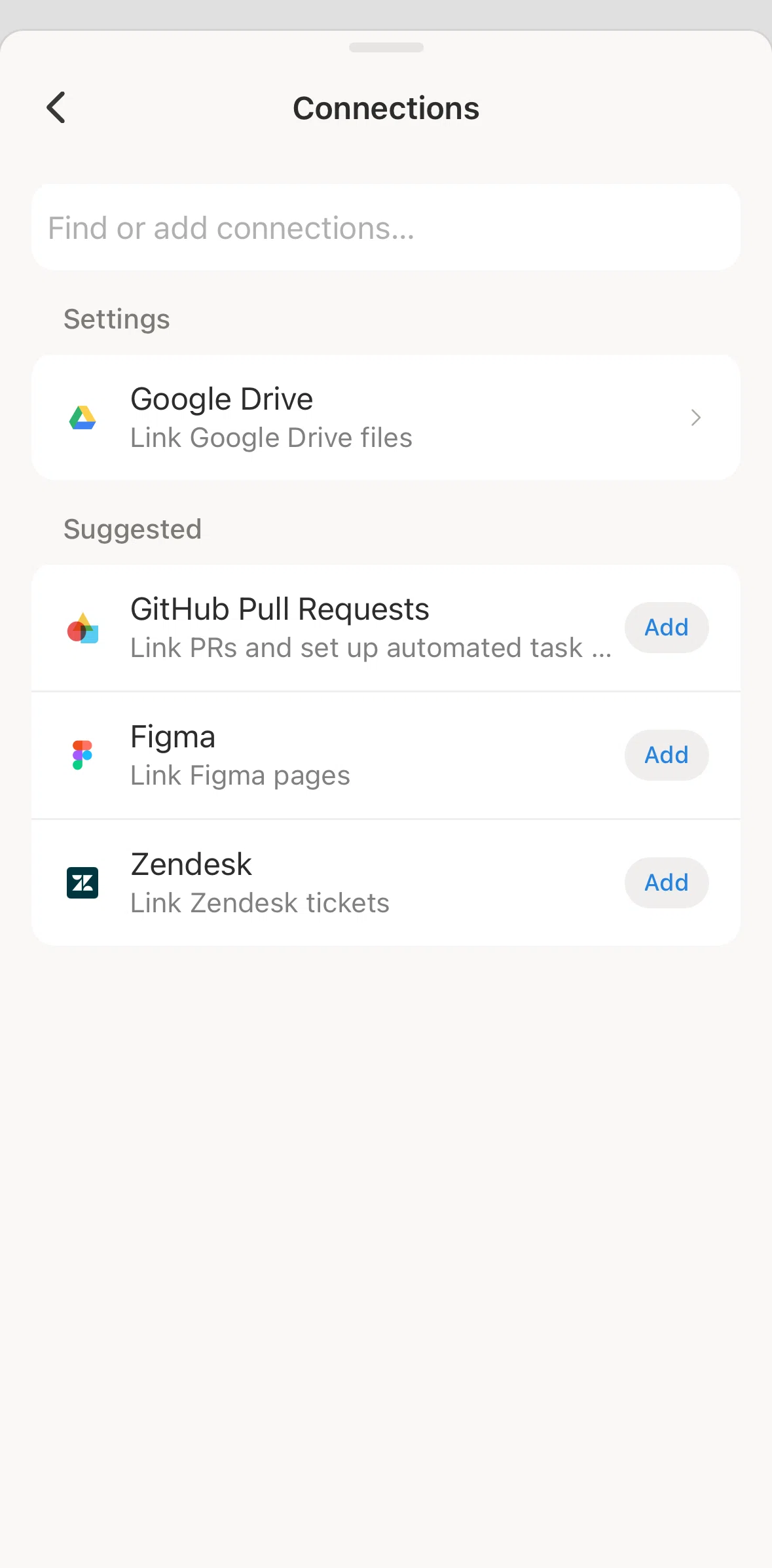 Notion Screen screen in the Deleting a property flow