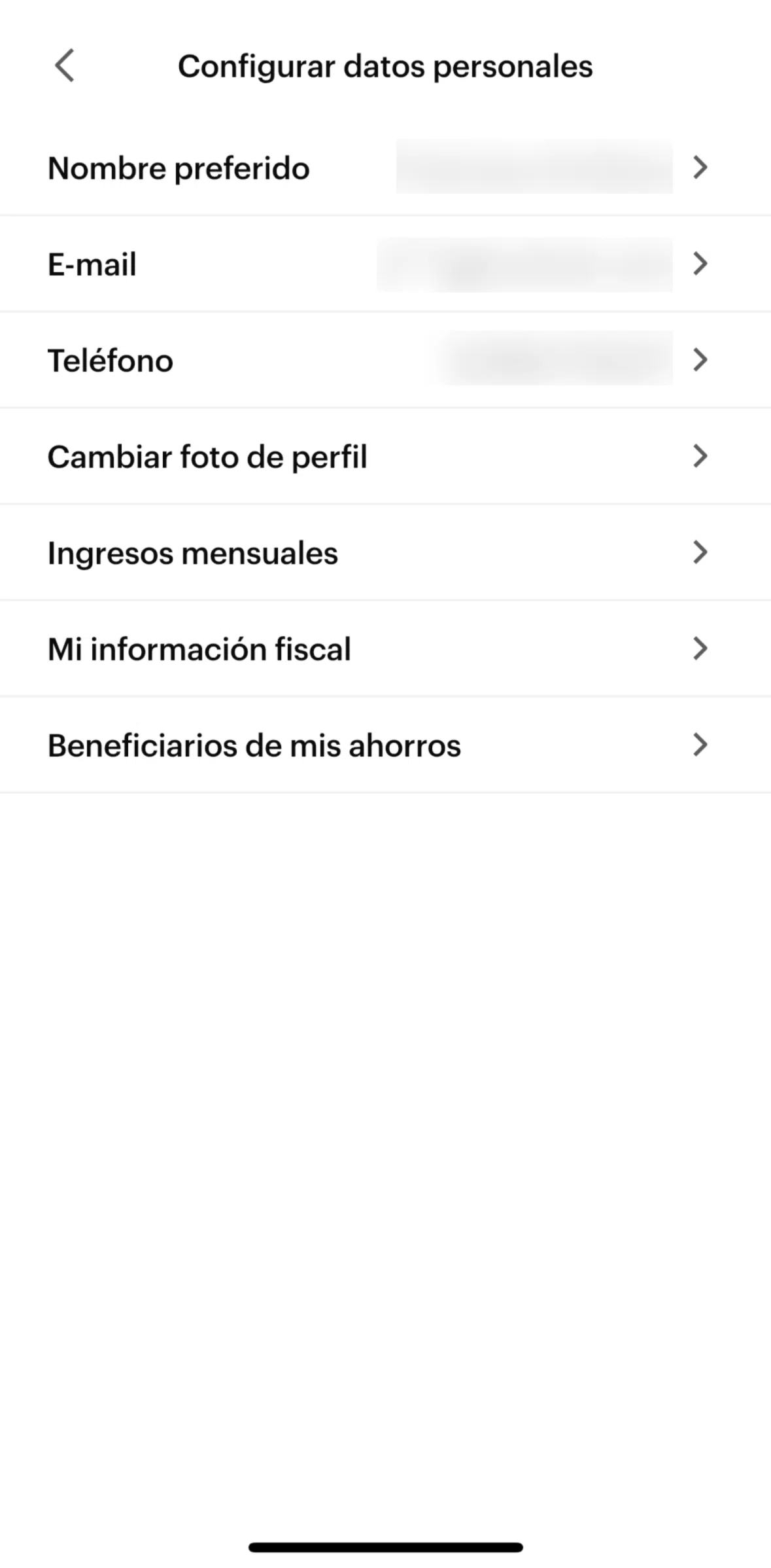 Nu Screen screen in the Adding a beneficiary flow