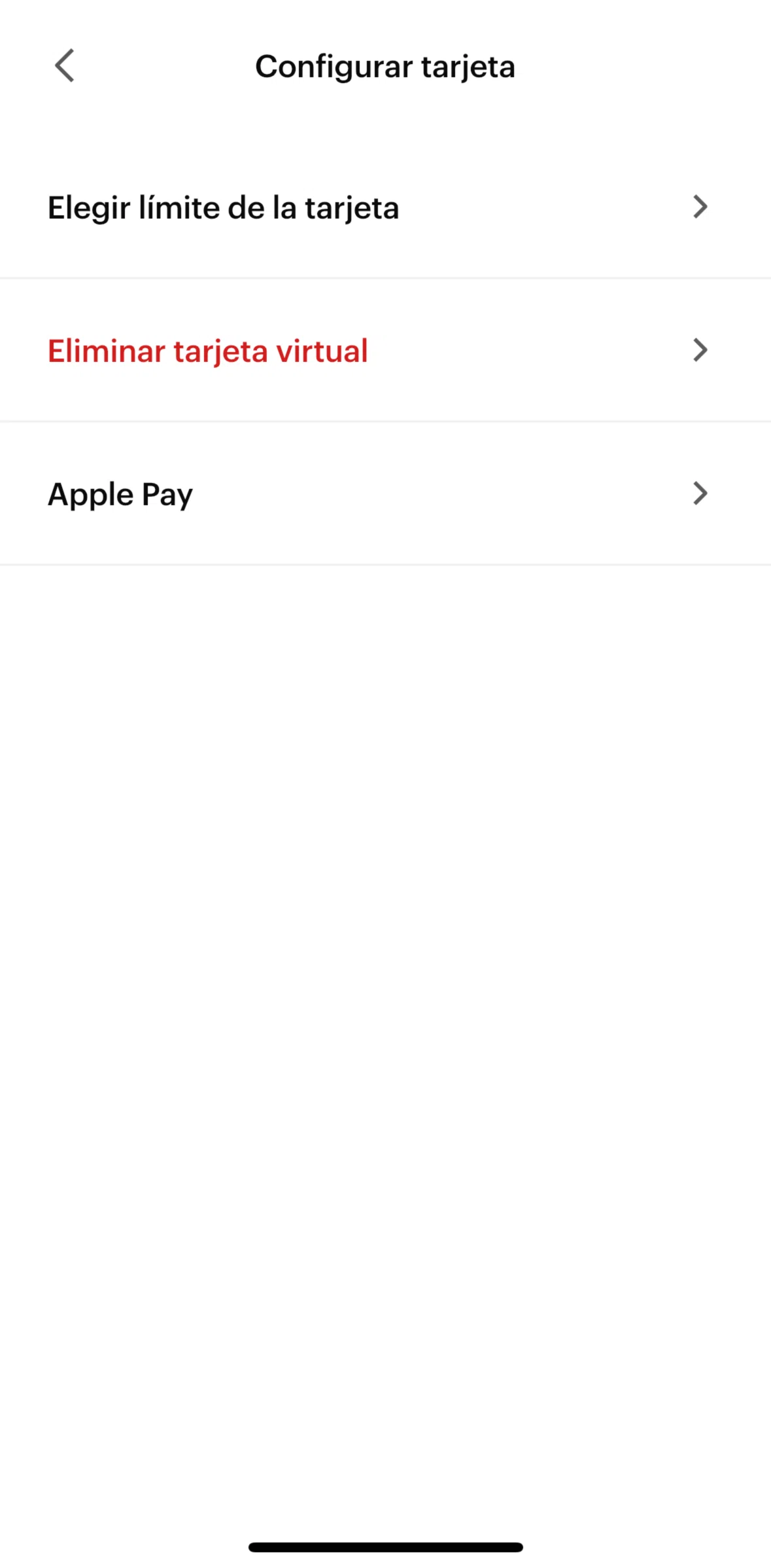 Nu Screen screen in the Choose card limit flow