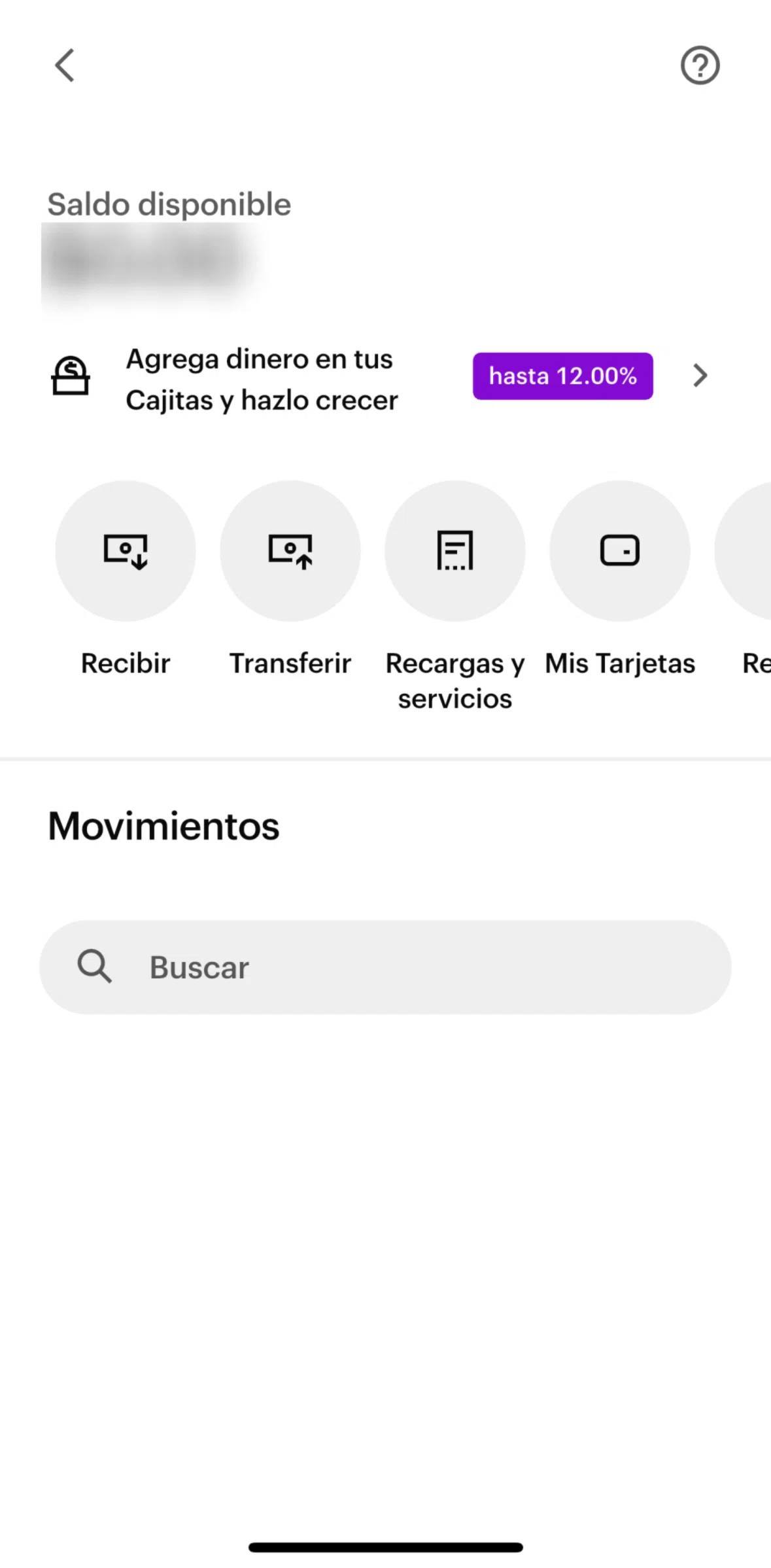 Nu Screen screen in the Receive money (share account details) flow