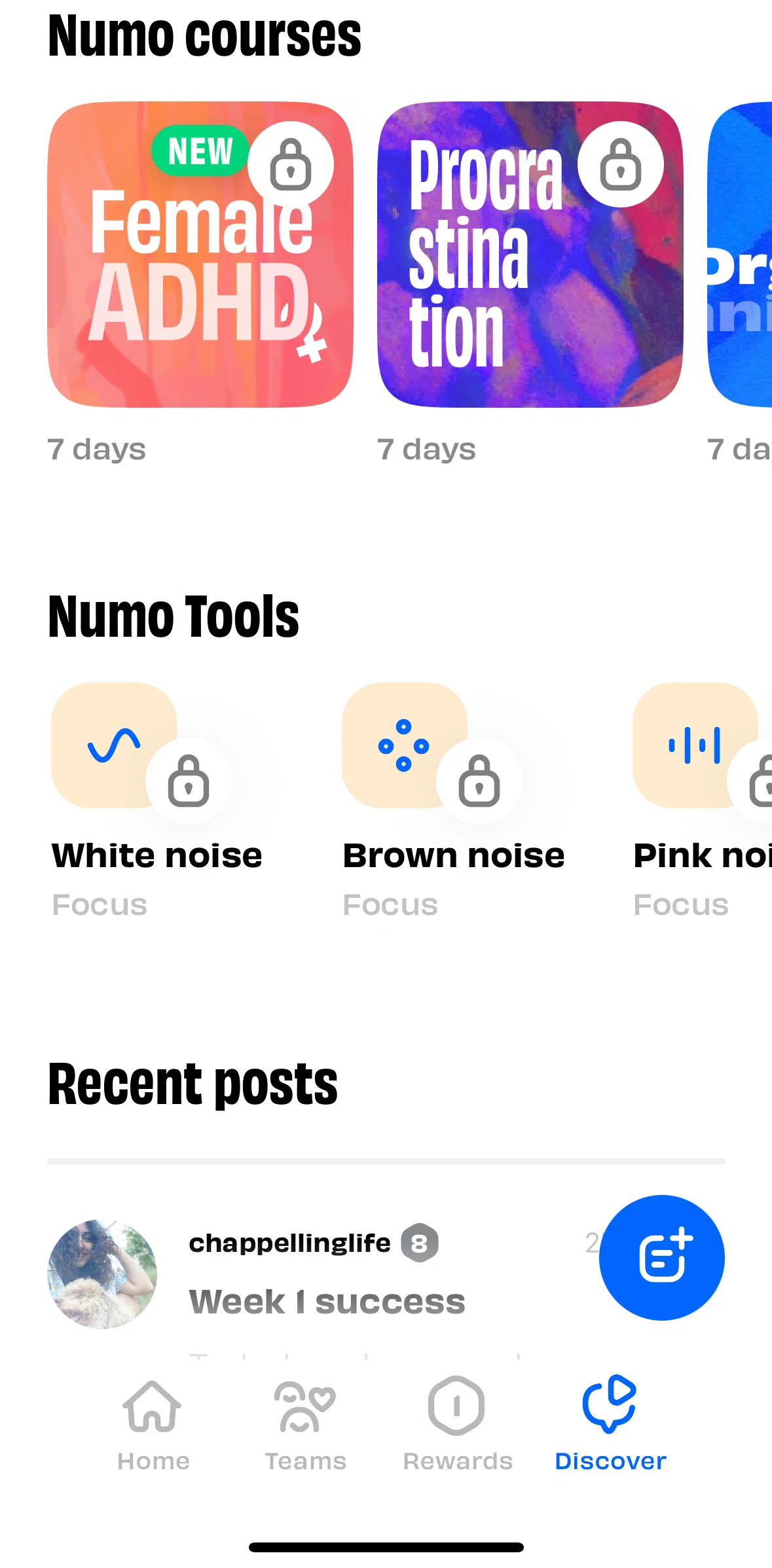 Numo Screen screen in the Switching to a new course topic flow