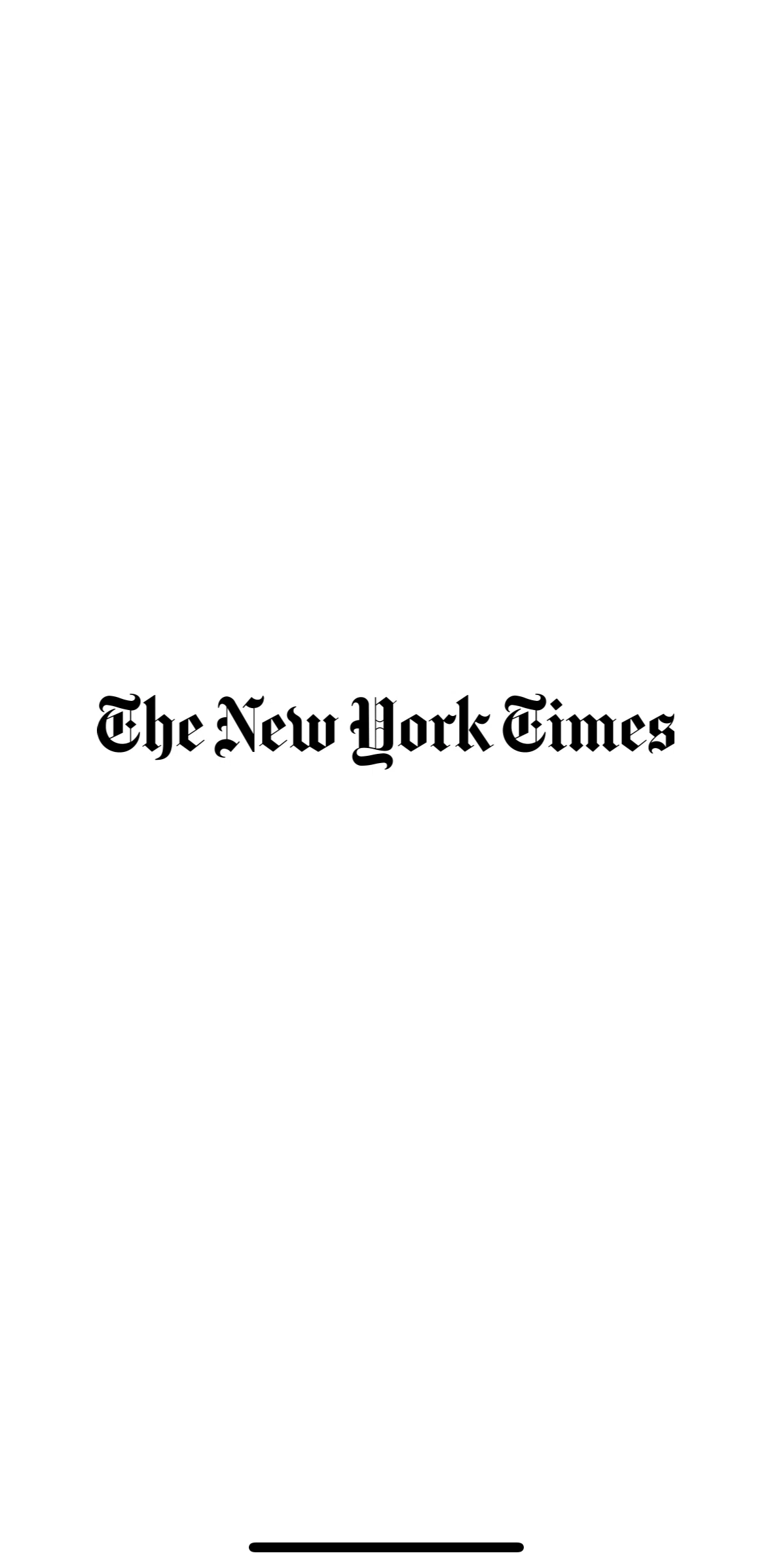 NYTimes Screen screen in the Onboarding flow