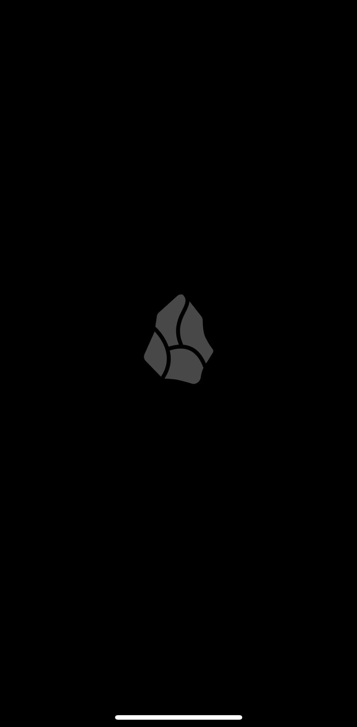 Obsidian Screen screen in the Onboarding flow