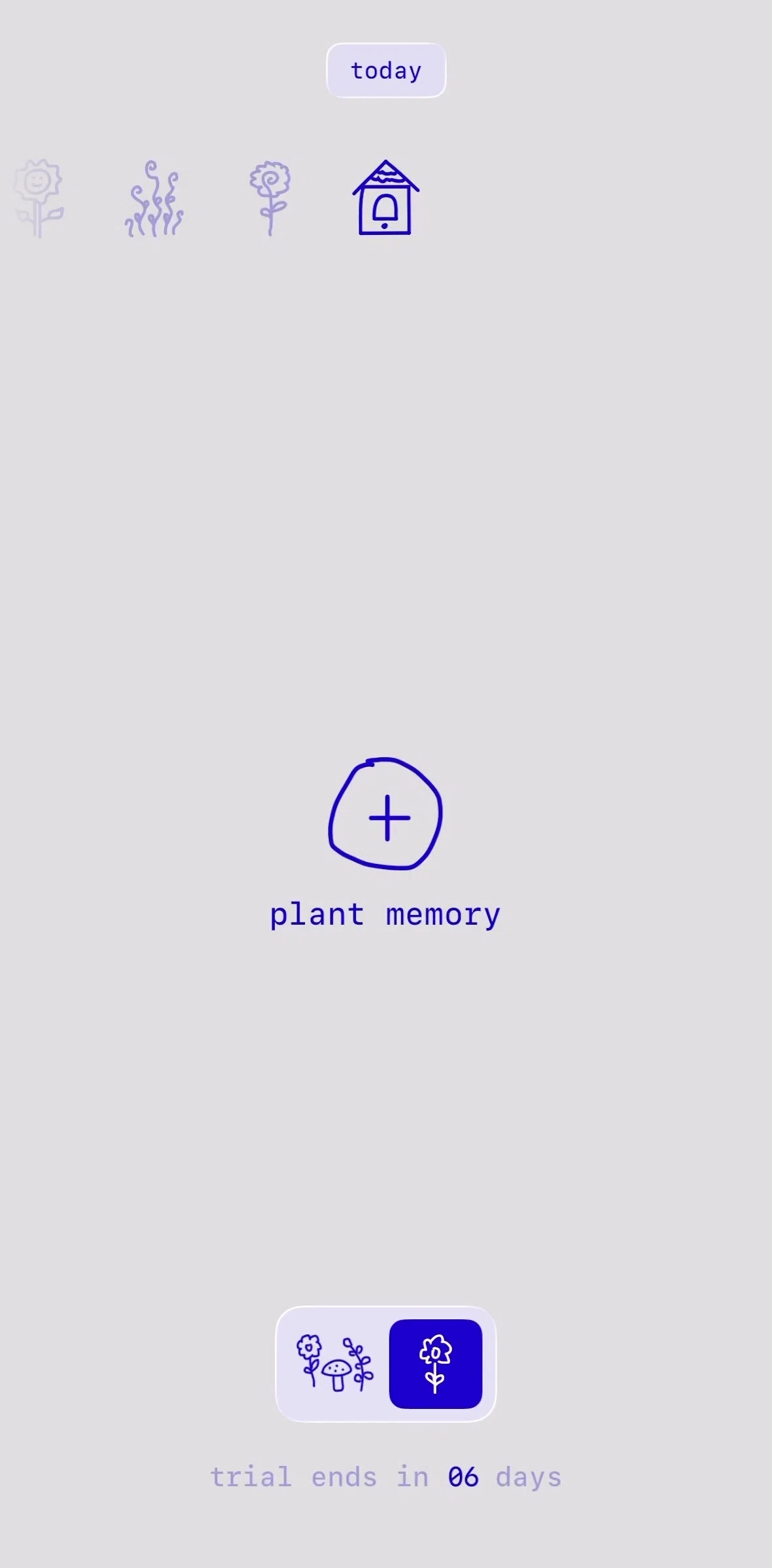 one year Screen screen in the Adding a memory flow