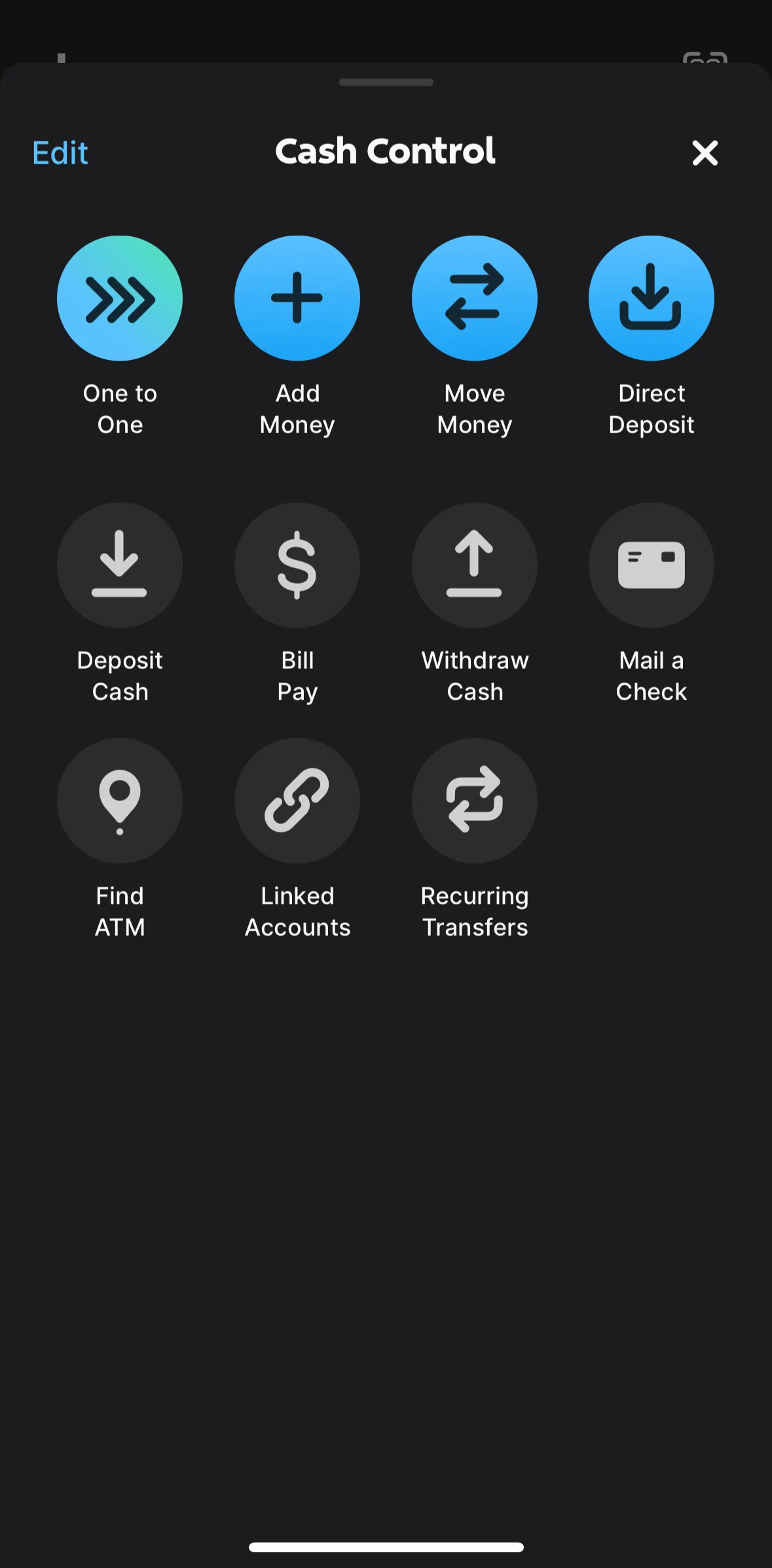 One Screen screen in the Find an ATM flow