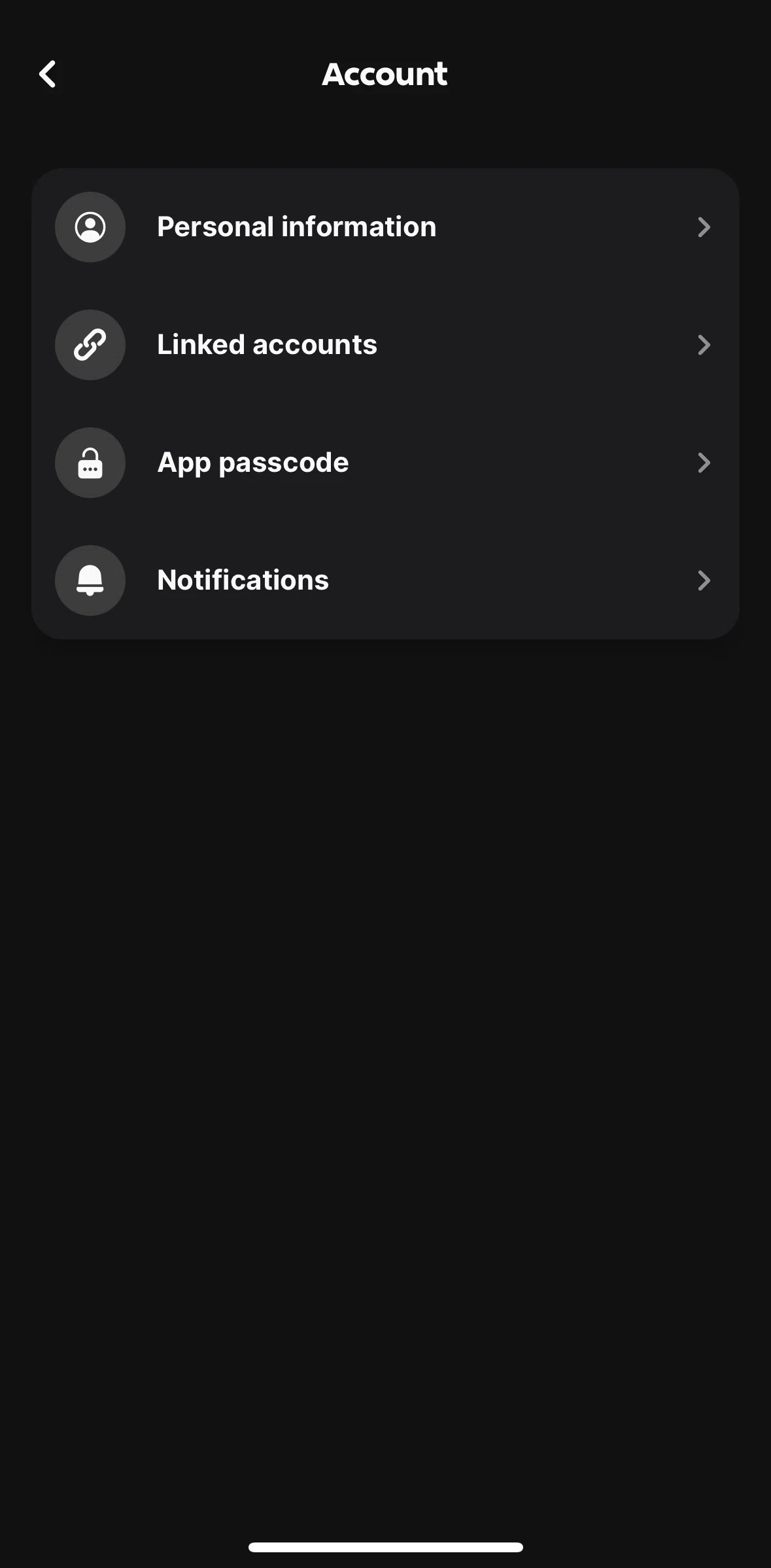 One Screen screen in the Notifications flow