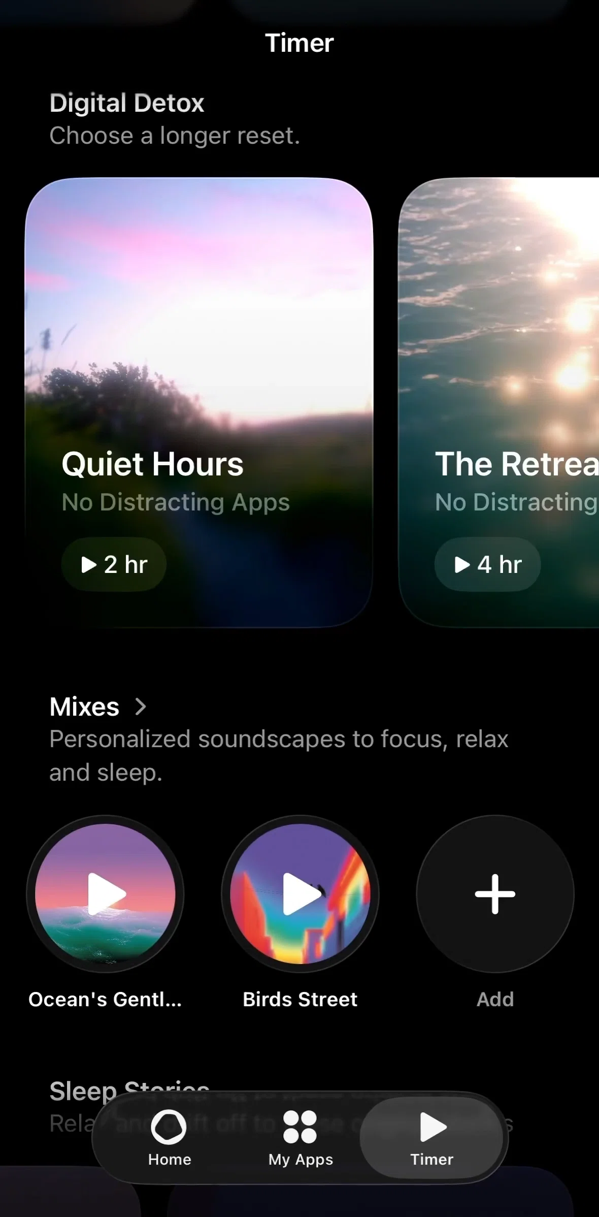 Opal Screen screen in the Creating a mix flow