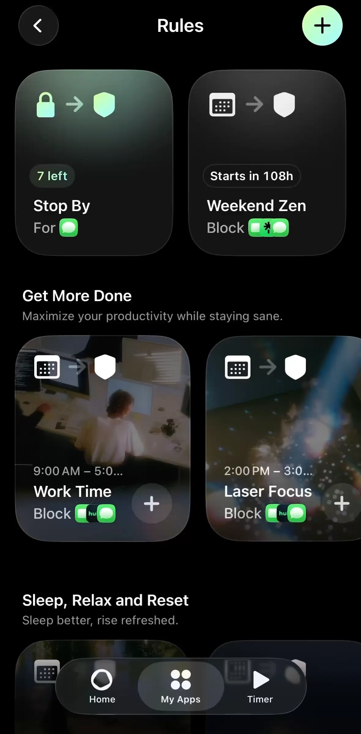 Opal Screen screen in the Creating a rule (schedule) flow