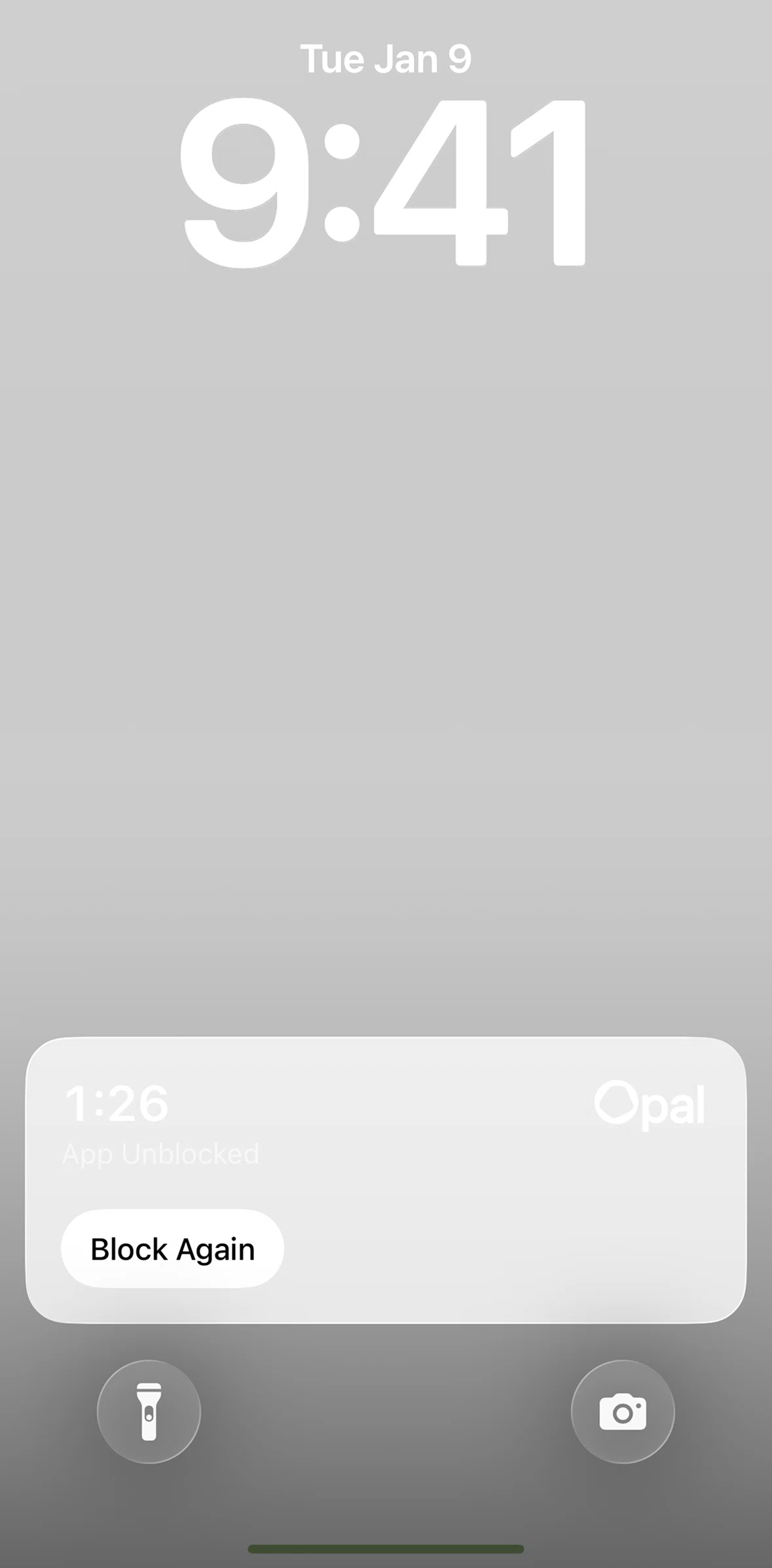 Opal Screen screen in the Live Activities flow