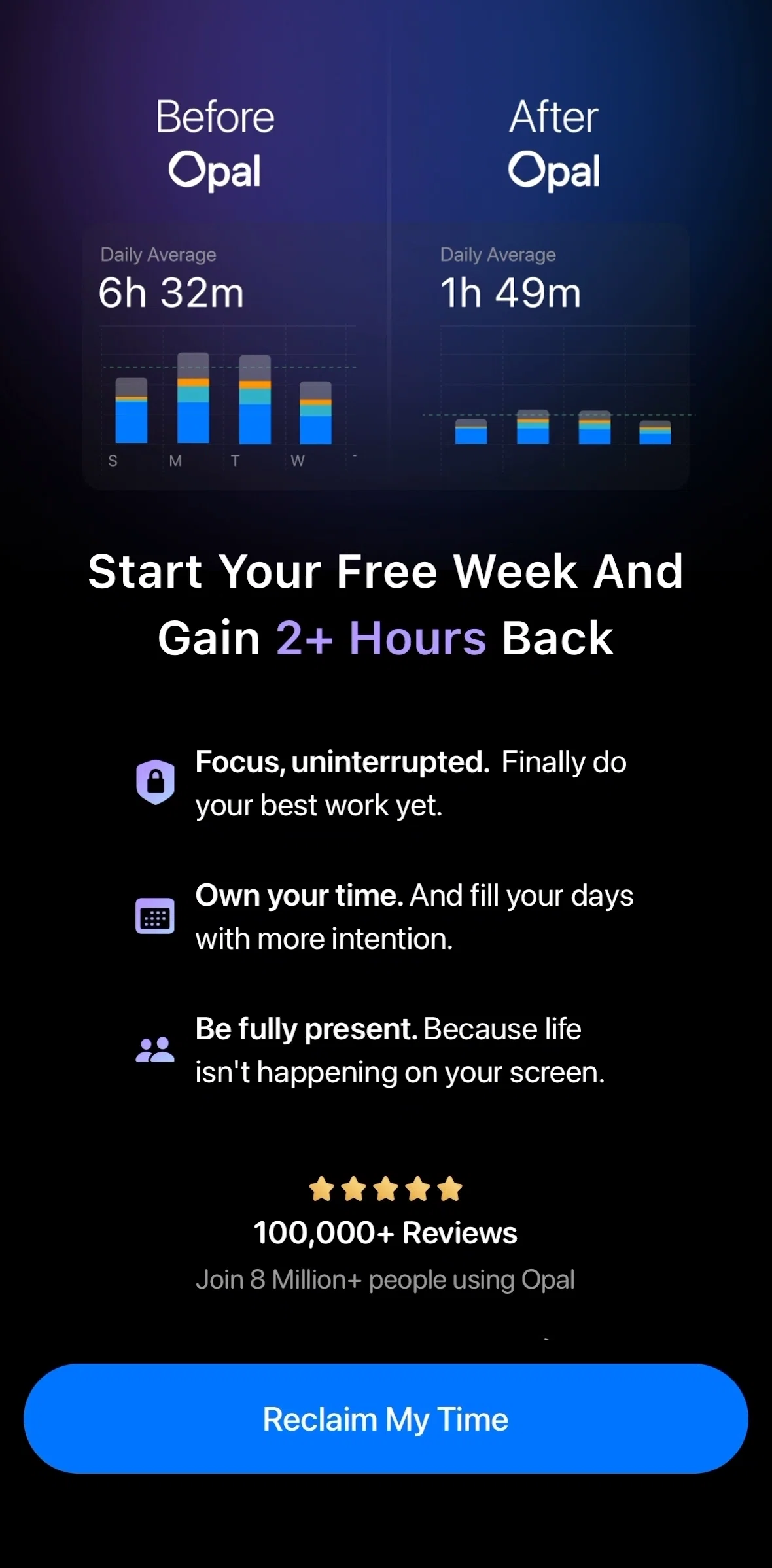 Opal Screen screen in the Subscribing to Opal flow