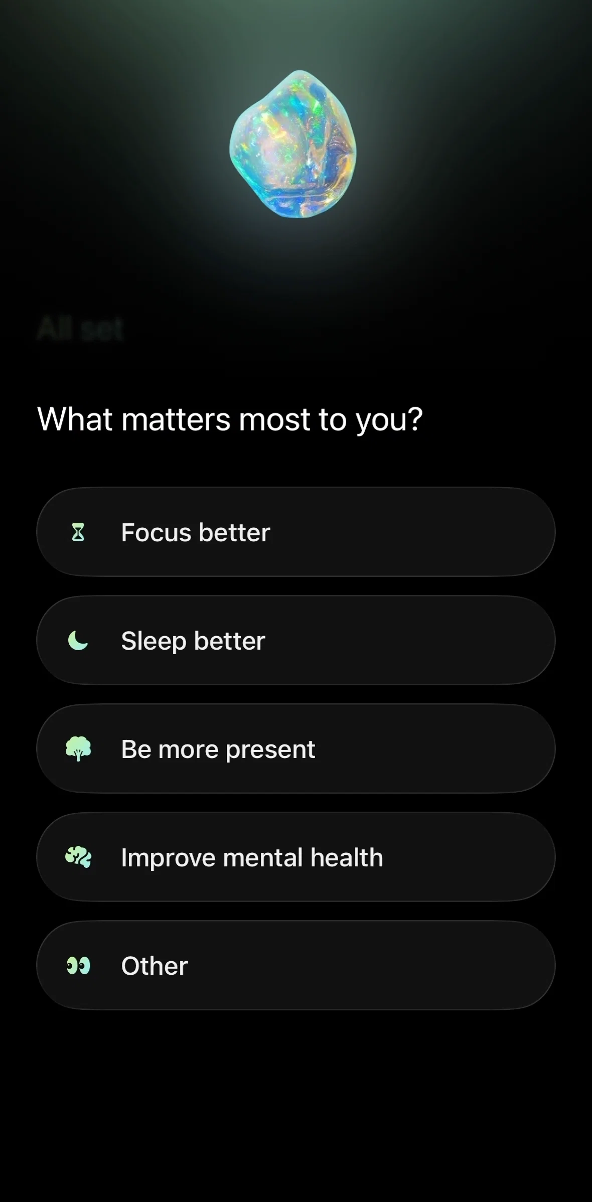 Opal Screen screen in the Taking screen time quiz flow