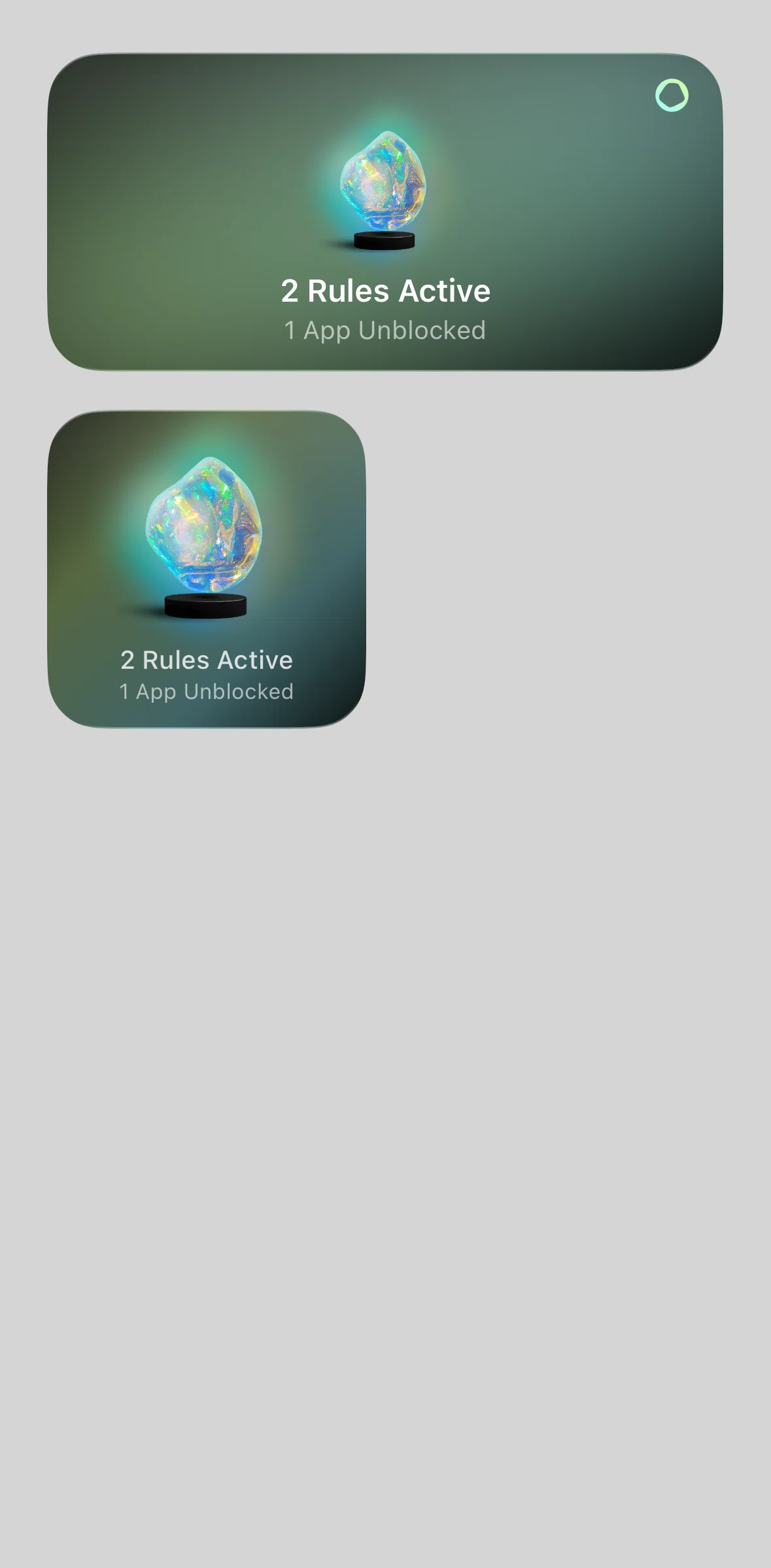 Opal Screen screen in the Widgets flow