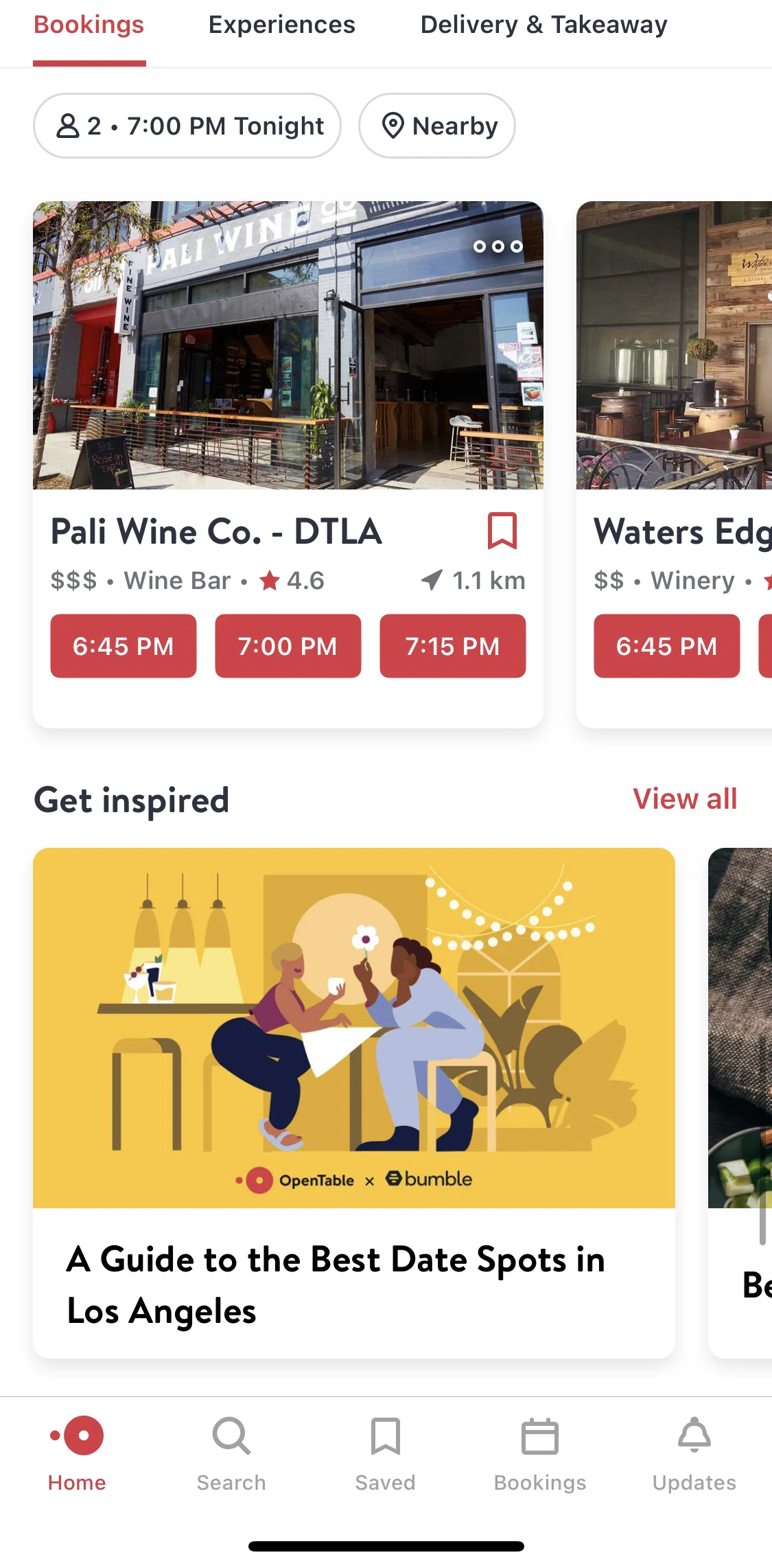 Open Table Screen 1 screen in the View all inspiring articles flow