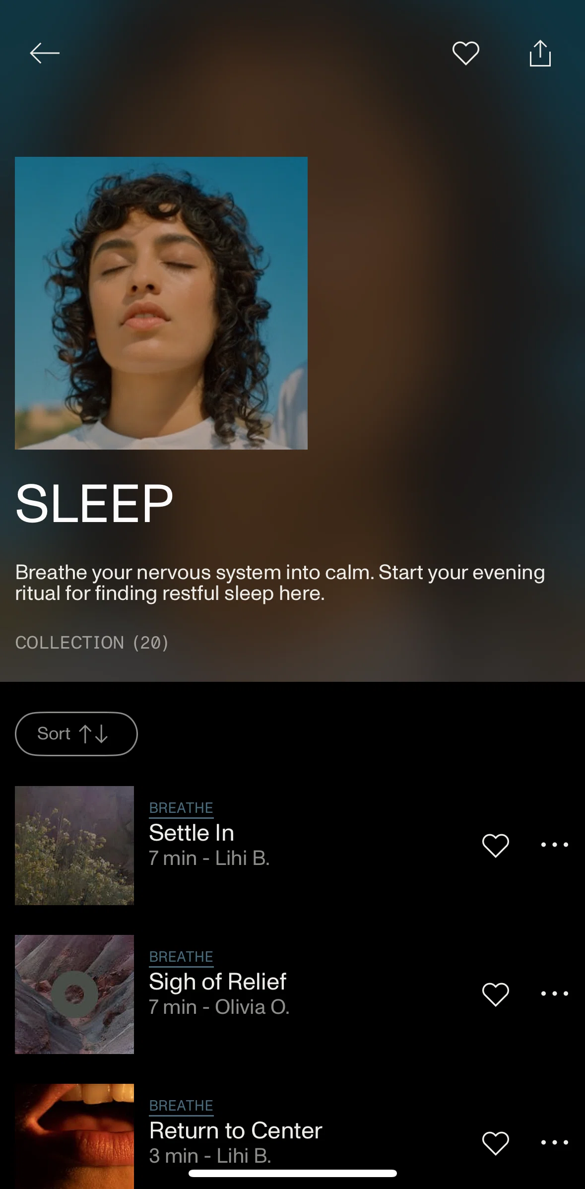 Open Screen screen in the Adding to favorites (collection) flow