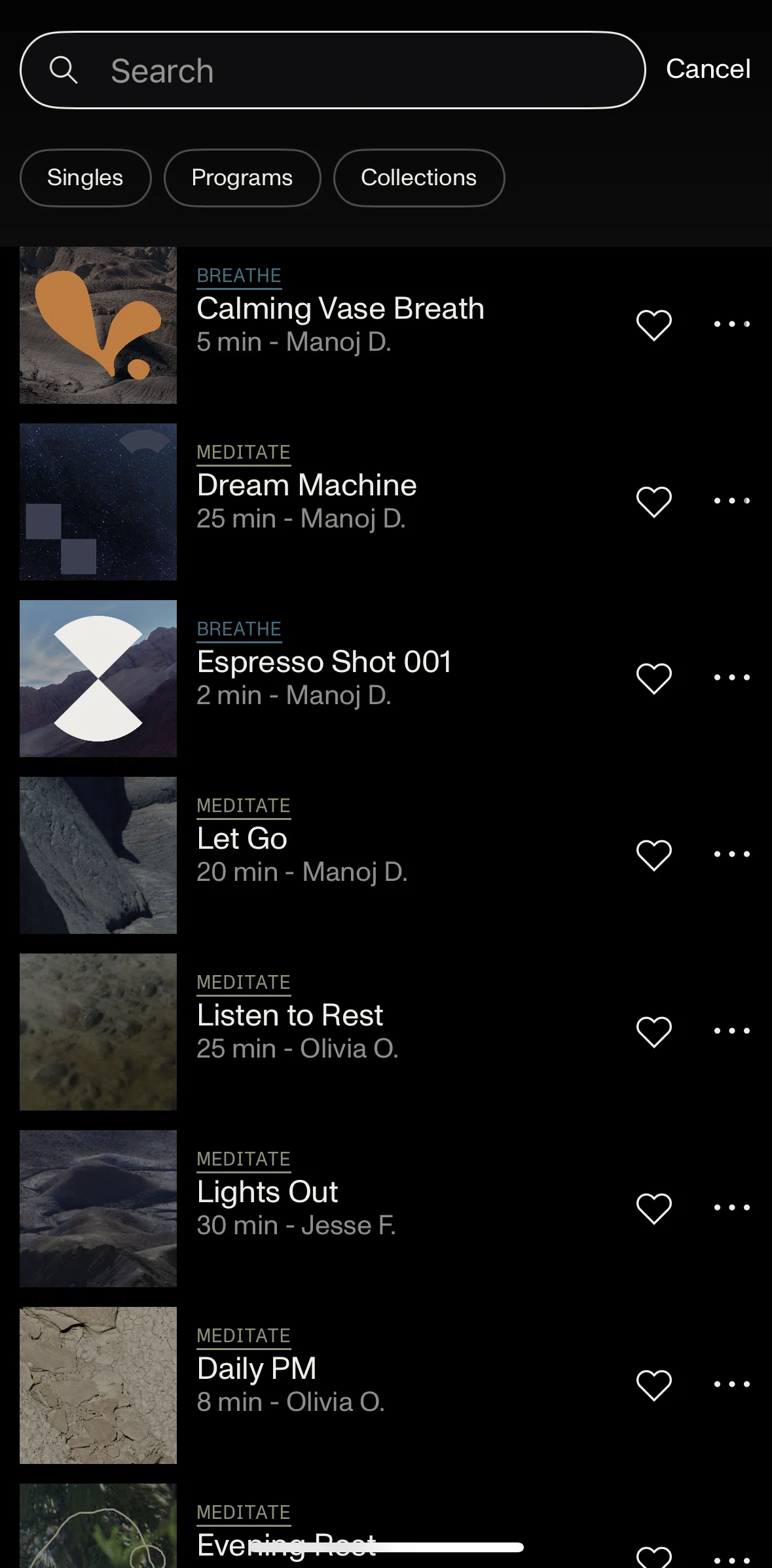 Open Screen screen in the Class detail (search) flow