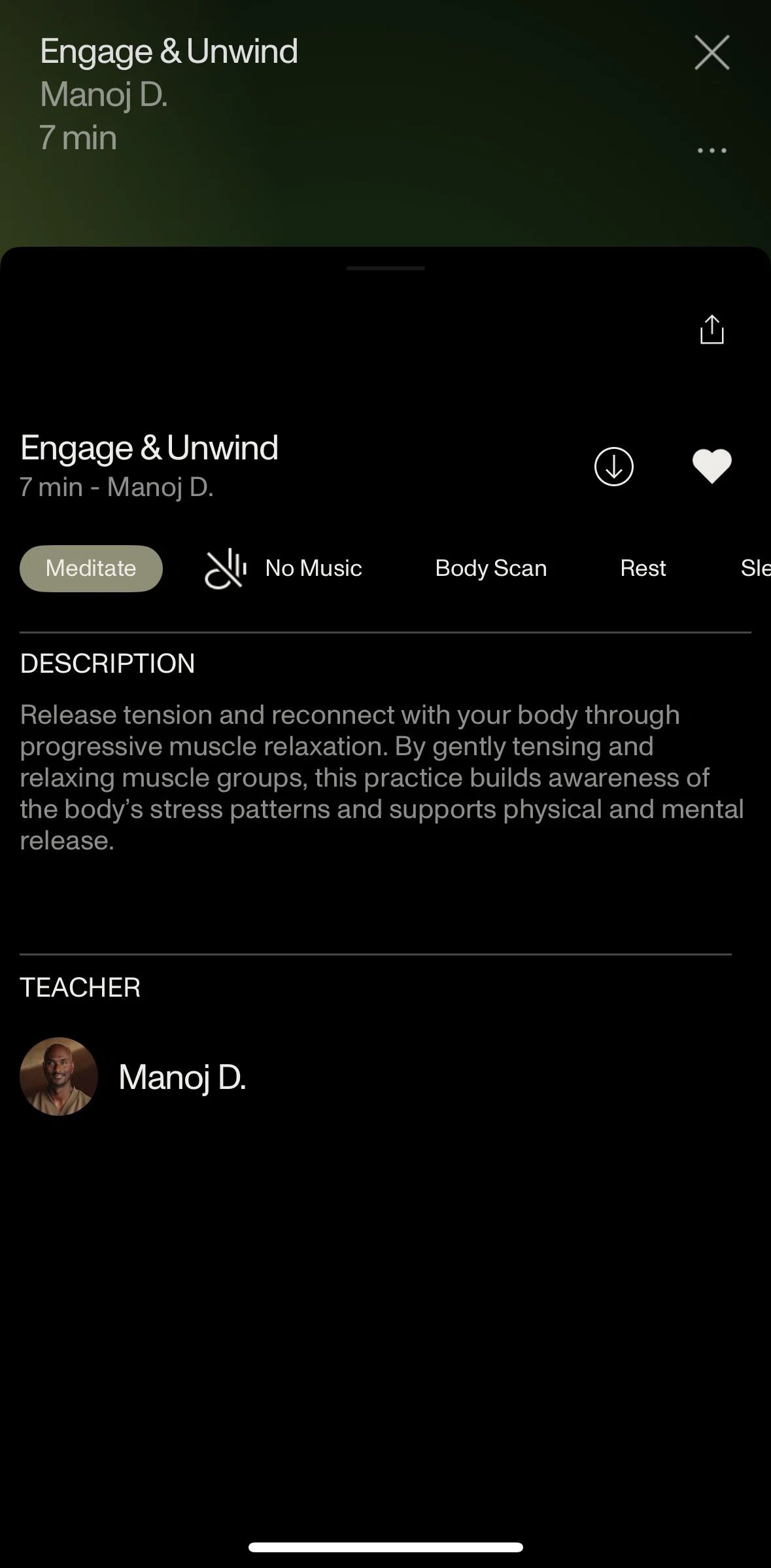 Open Screen screen in the Downloading a class flow