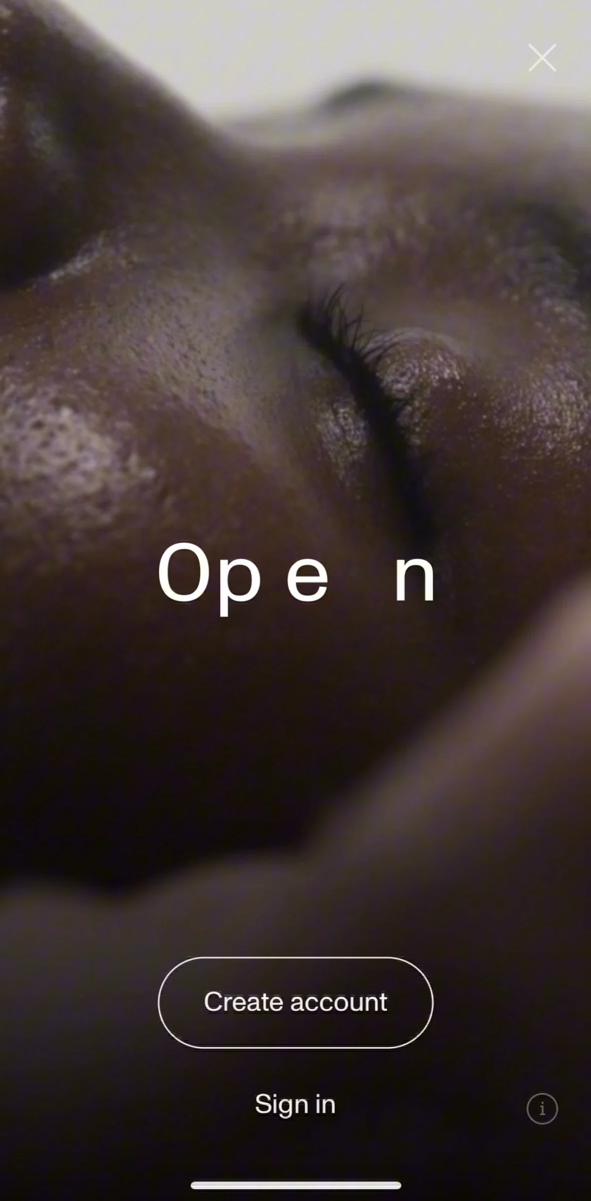 Open Screen screen in the Logging in flow