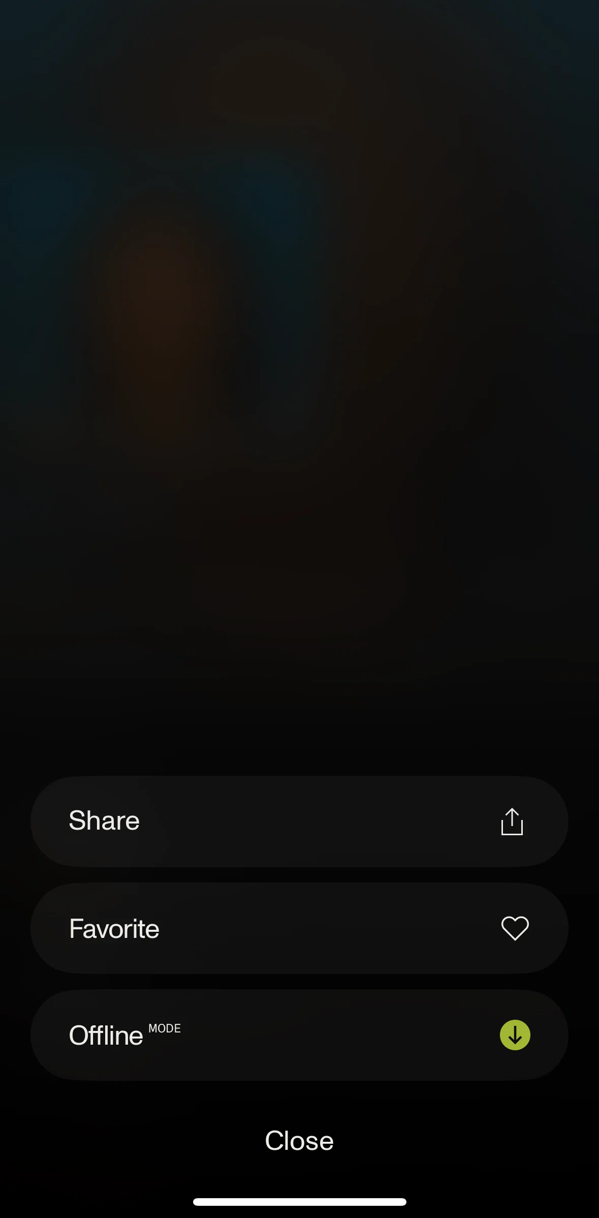 Open Screen screen in the Removing a download flow