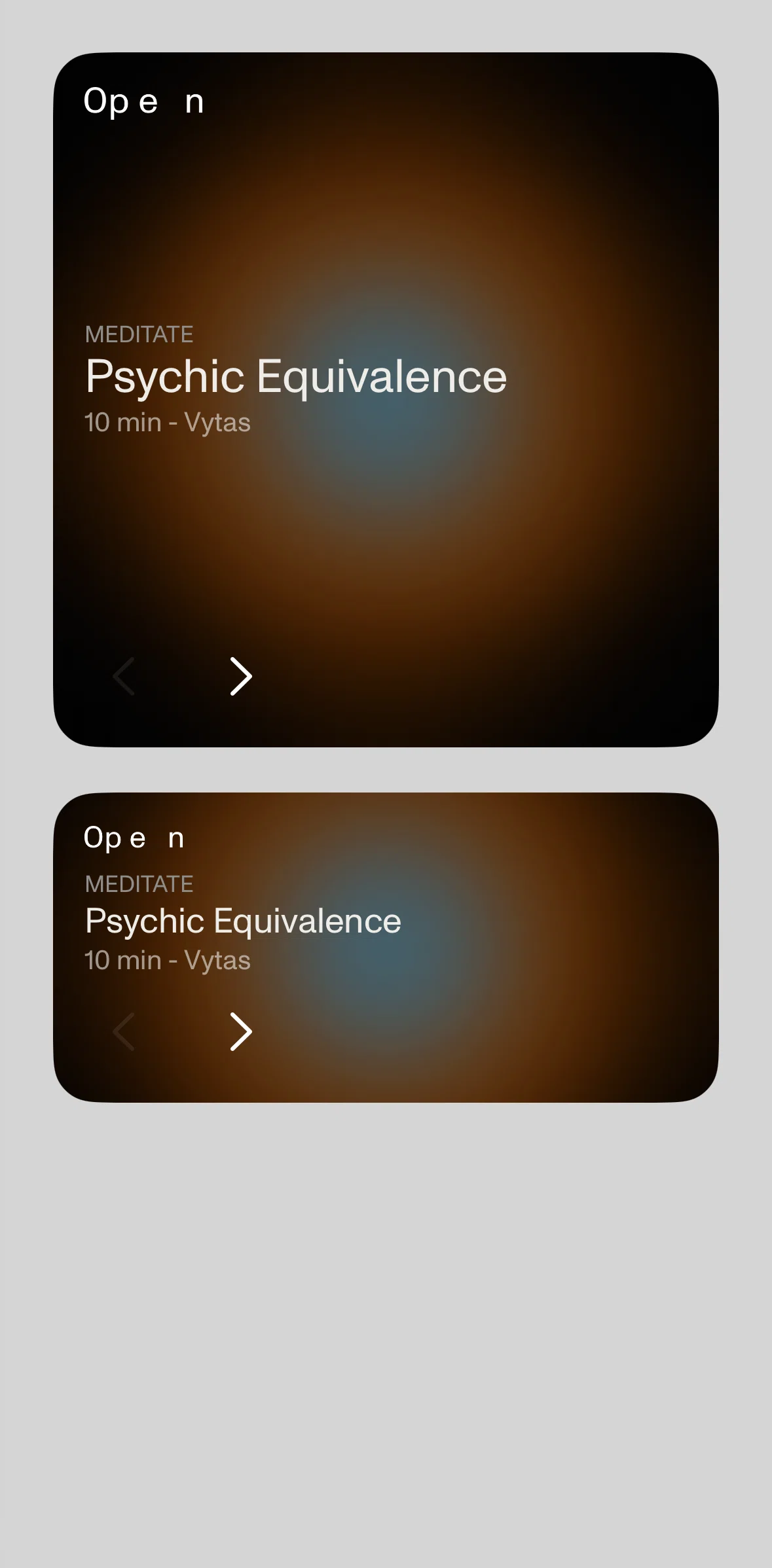 Open Screen screen in the Widgets flow