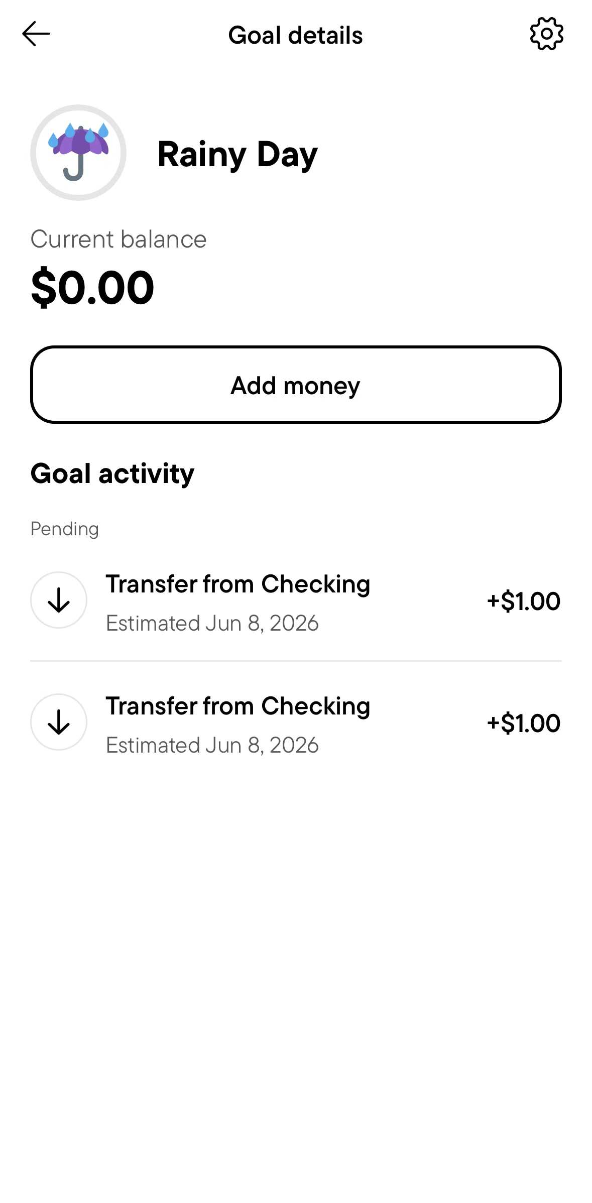 Oportun Screen screen in the Boosting a saving flow