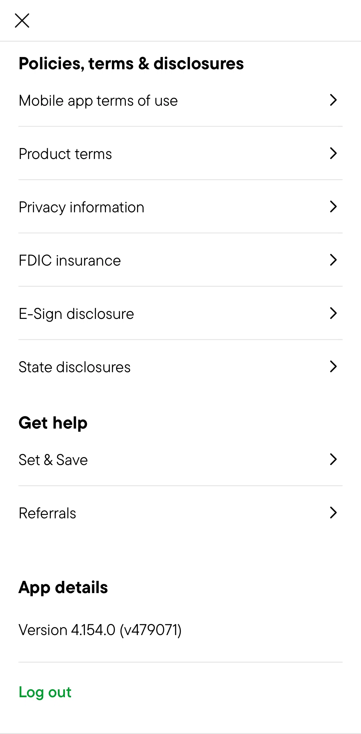 Oportun Screen screen in the FDIC insurance flow