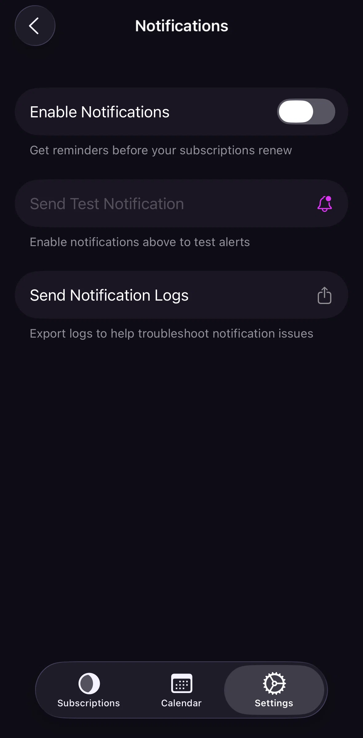 Orbit Screen screen in the Turning on notifications flow