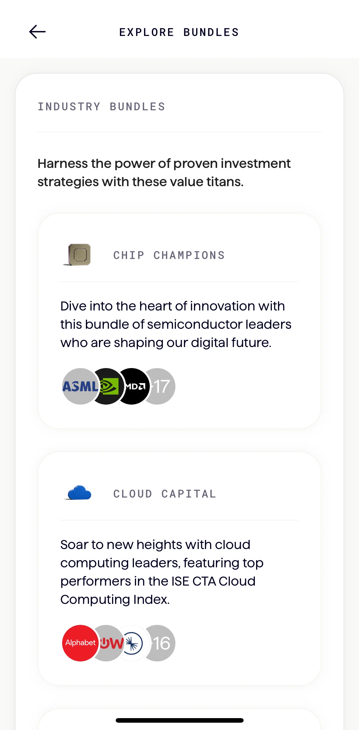 Origin Screen screen in the Bundle detail flow