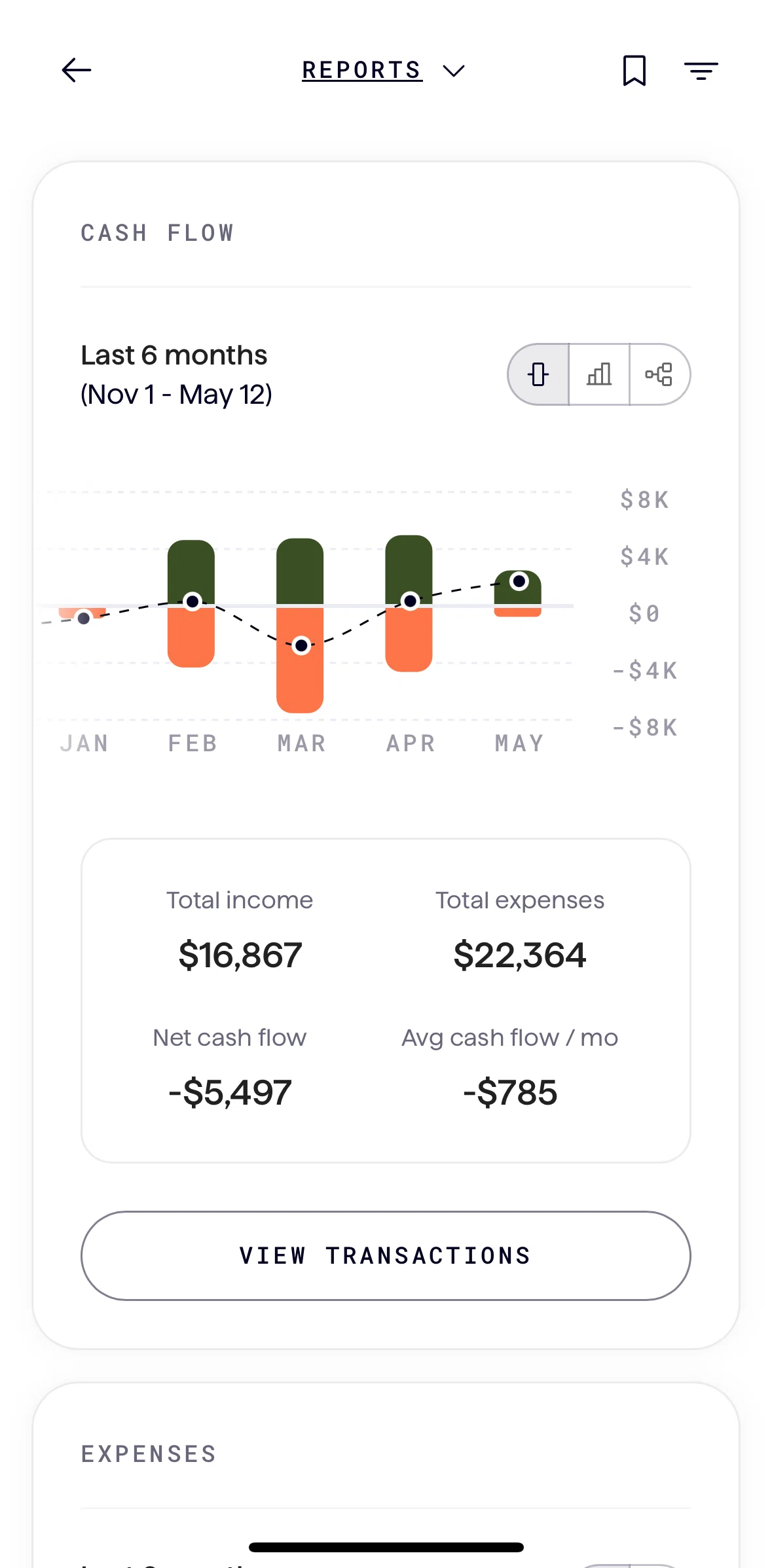 Origin Screen screen in the Saving a report flow