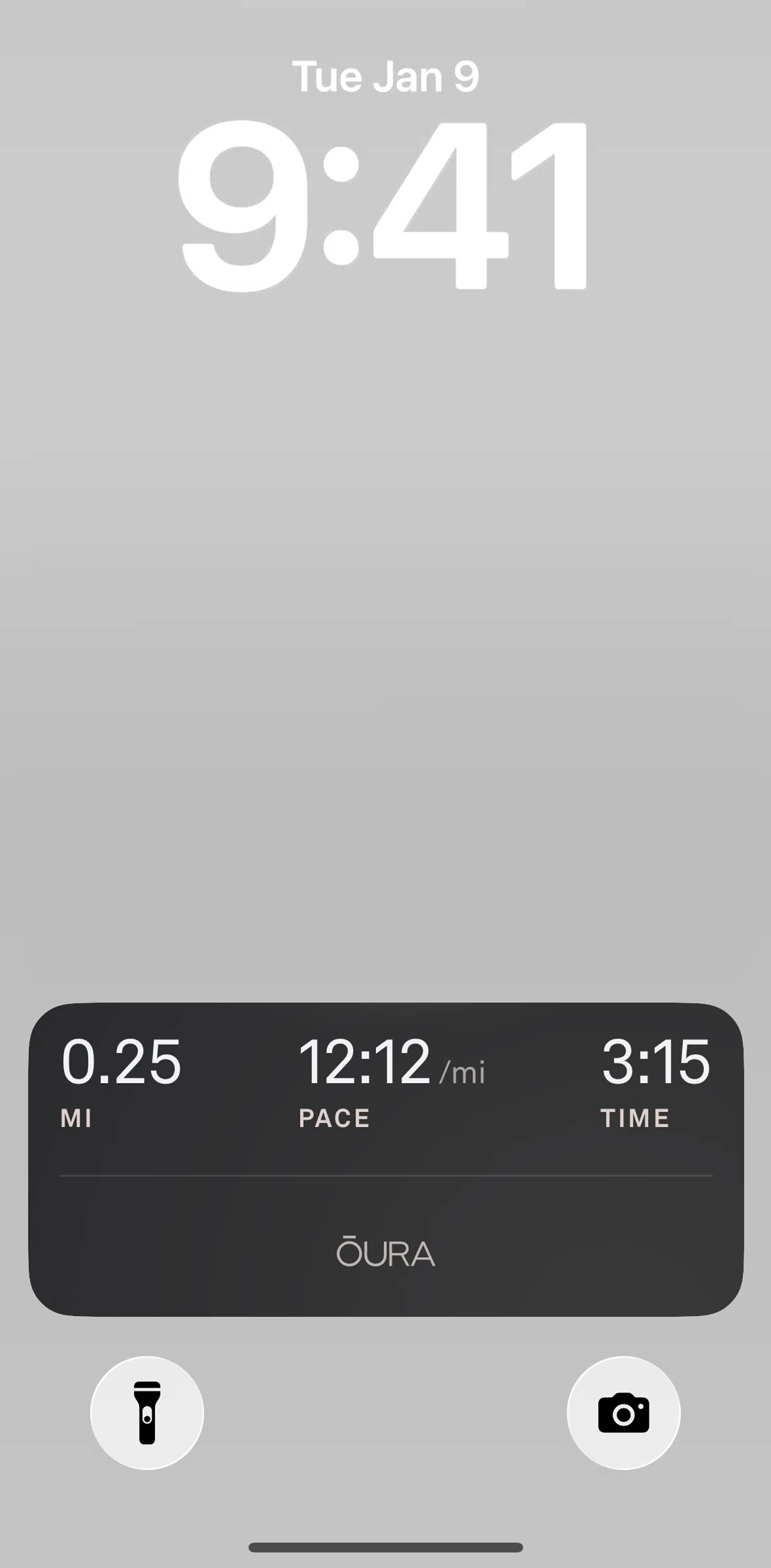 Oura Screen screen in the Live Activities flow