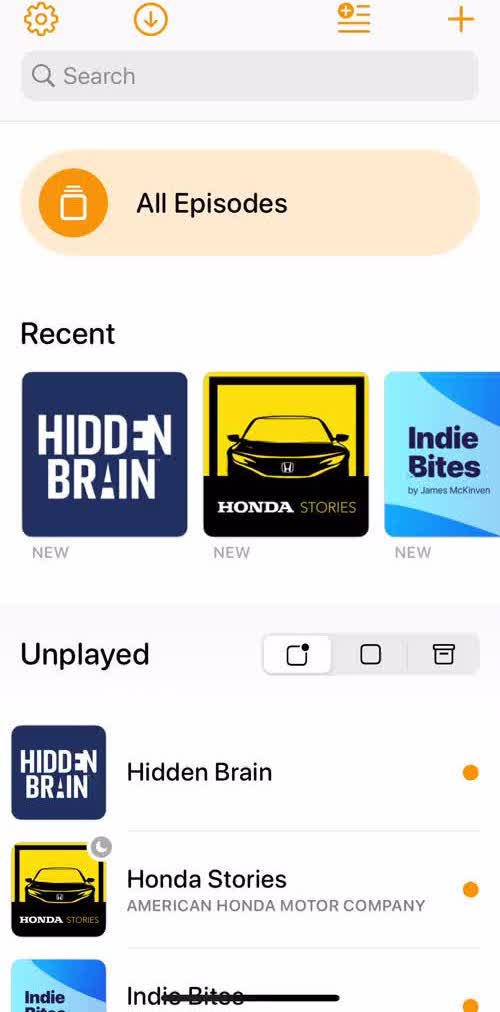 Overcast Creating A Playlist preview