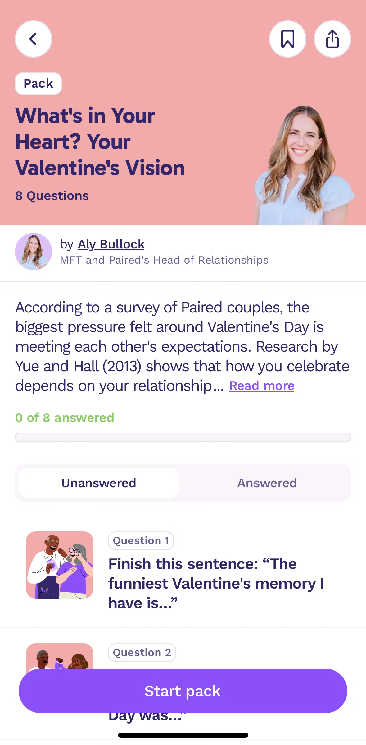 Paired Screen screen in the Adding a topic to favorites flow