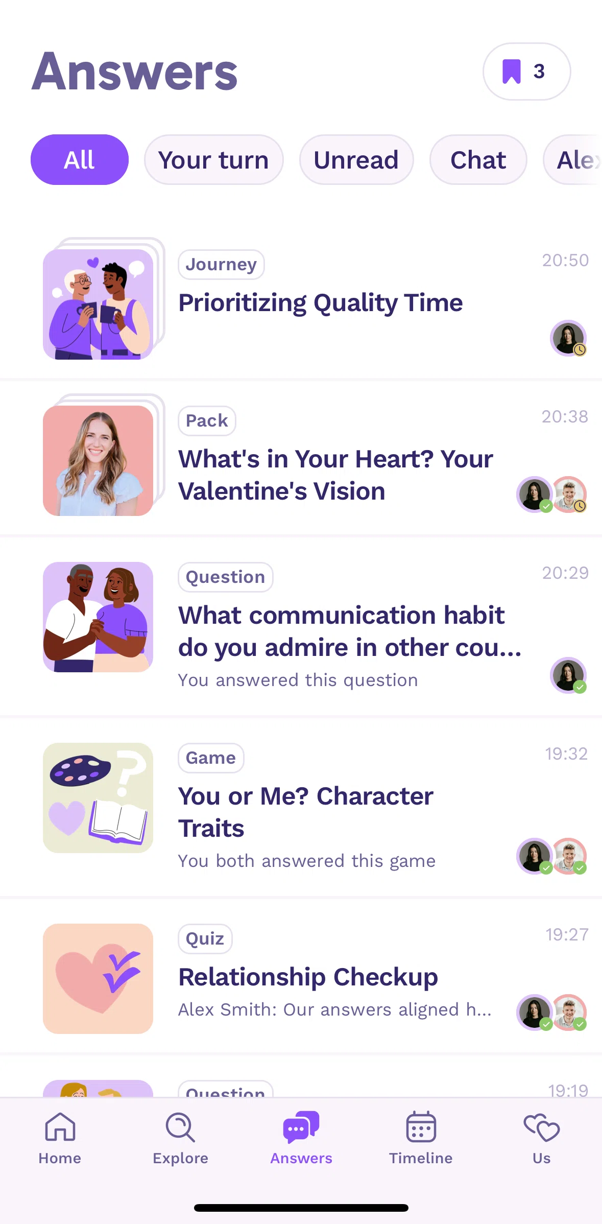 Paired Screen screen in the Favorite conversations flow