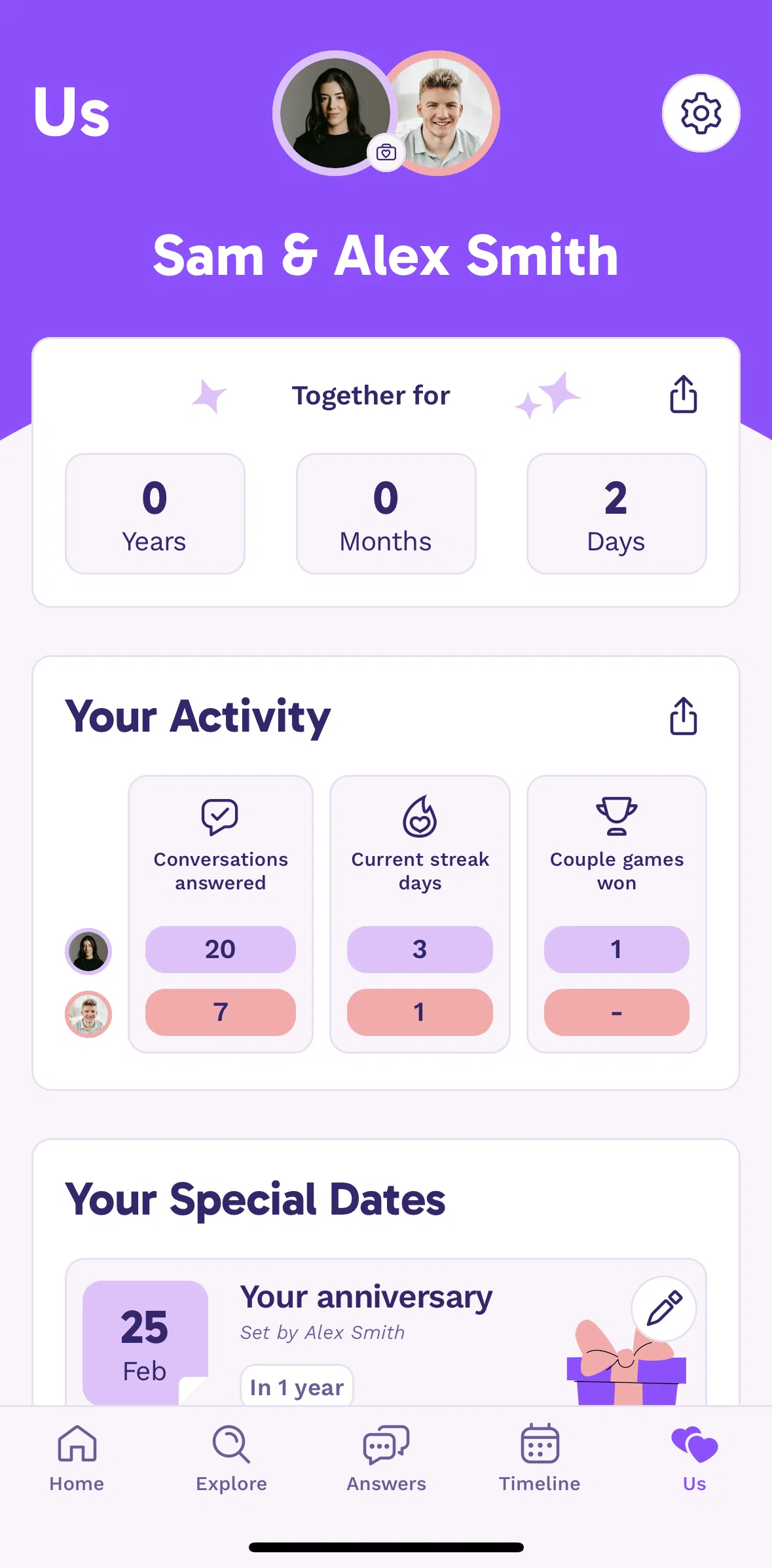 Paired Screen screen in the Share an activity flow