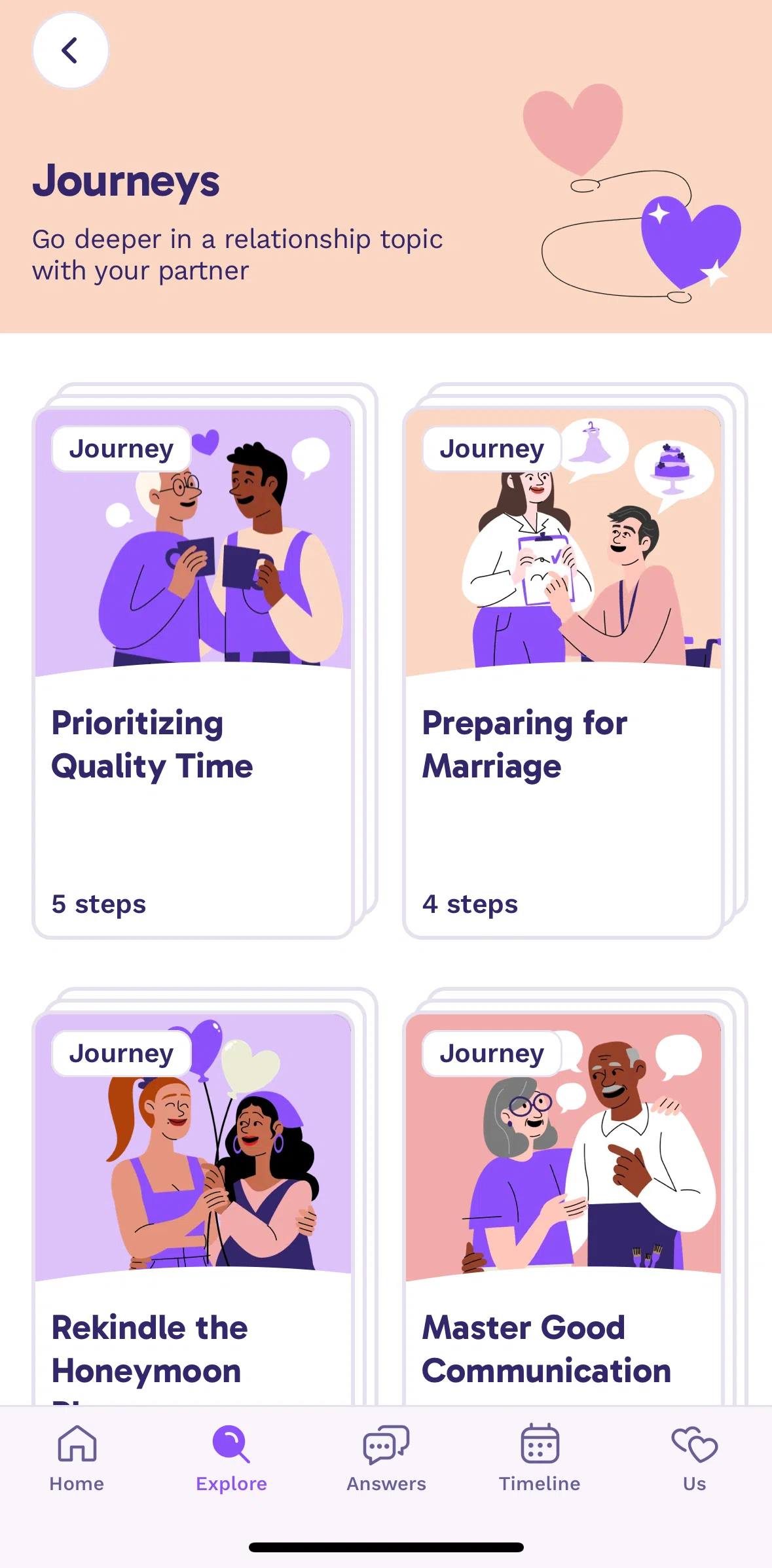 Paired Screen screen in the Starting a journey flow