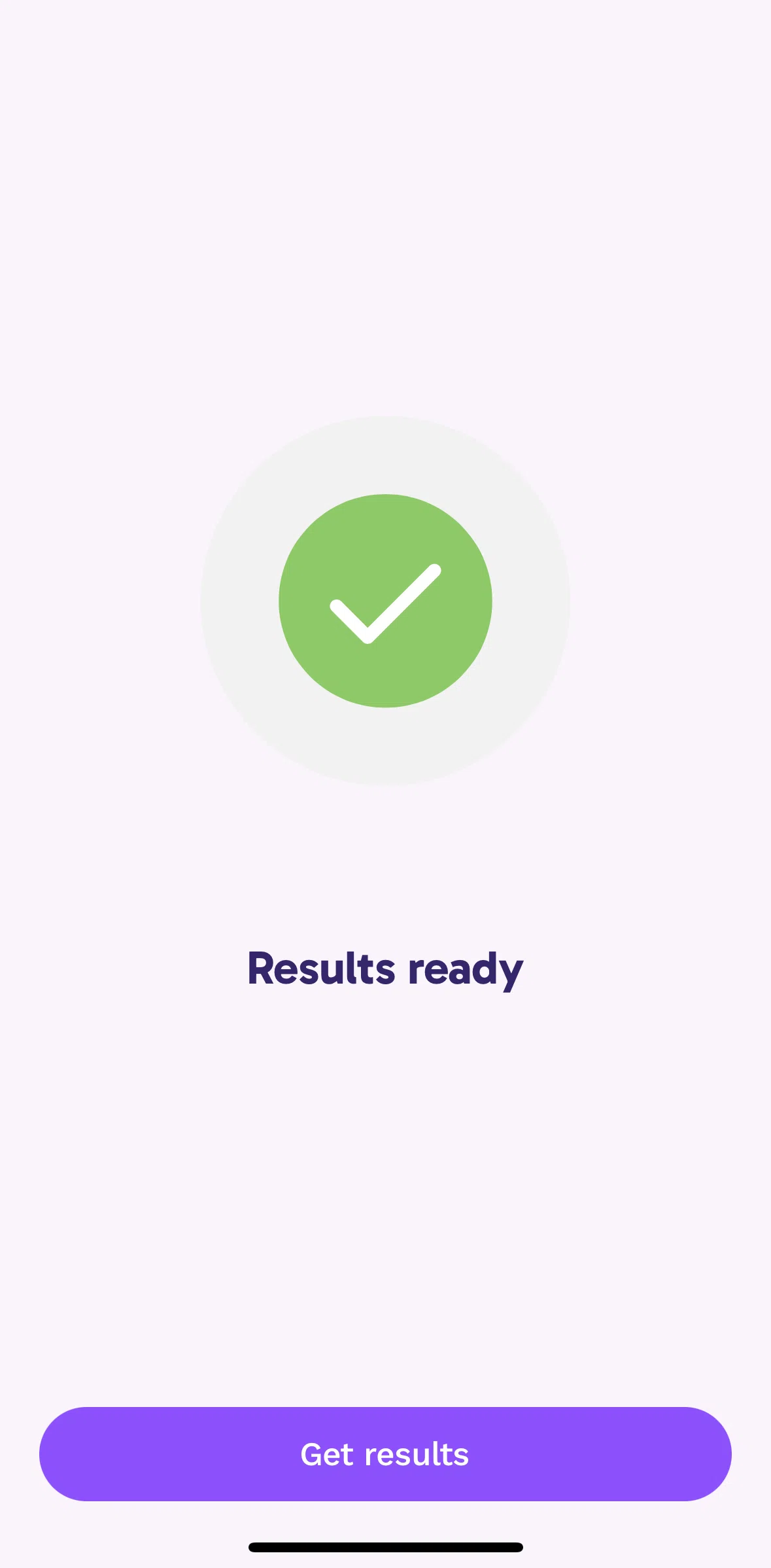 Paired Screen screen in the View results flow