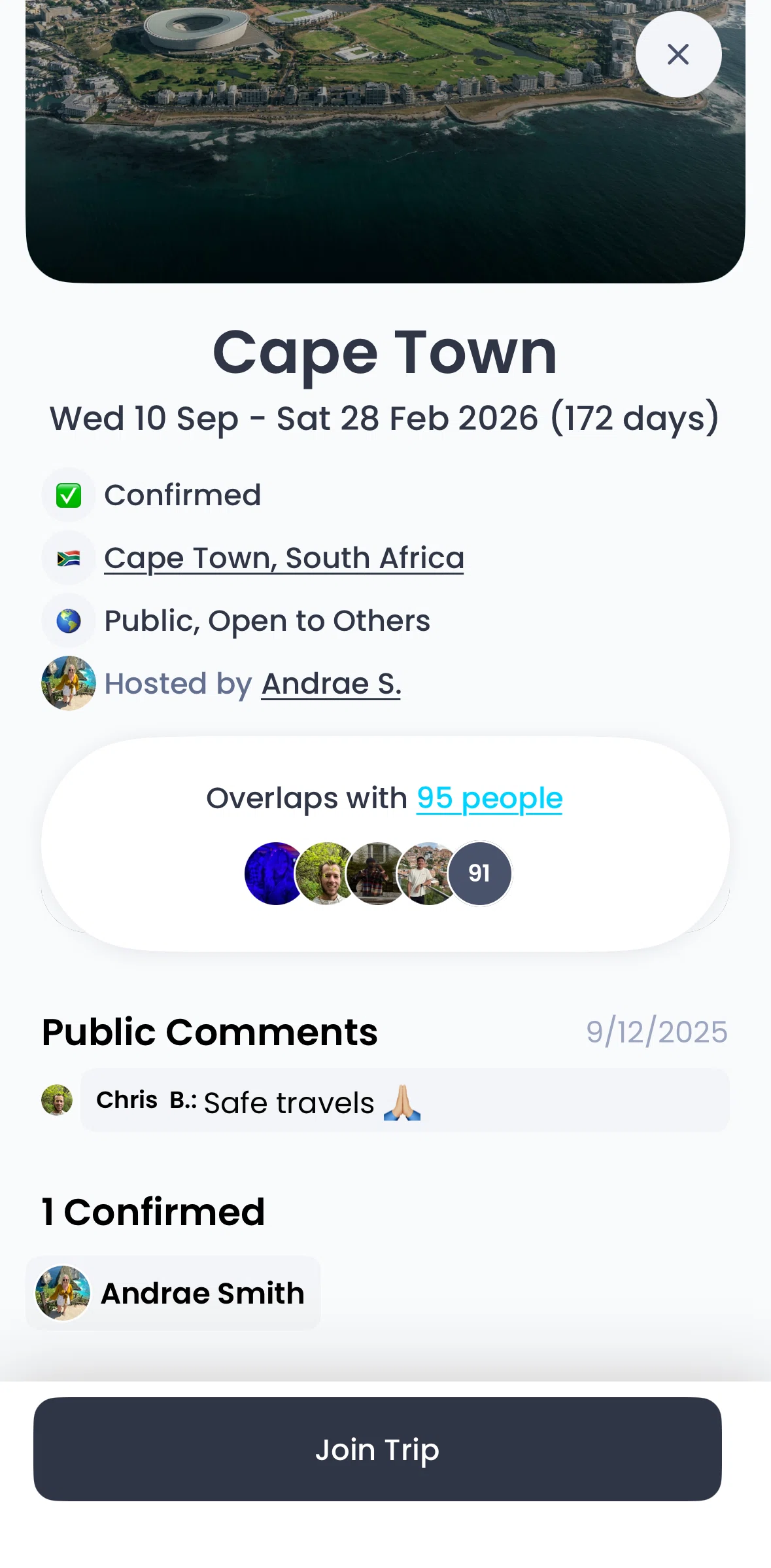 Pangea Screen screen in the Adding a public comment flow