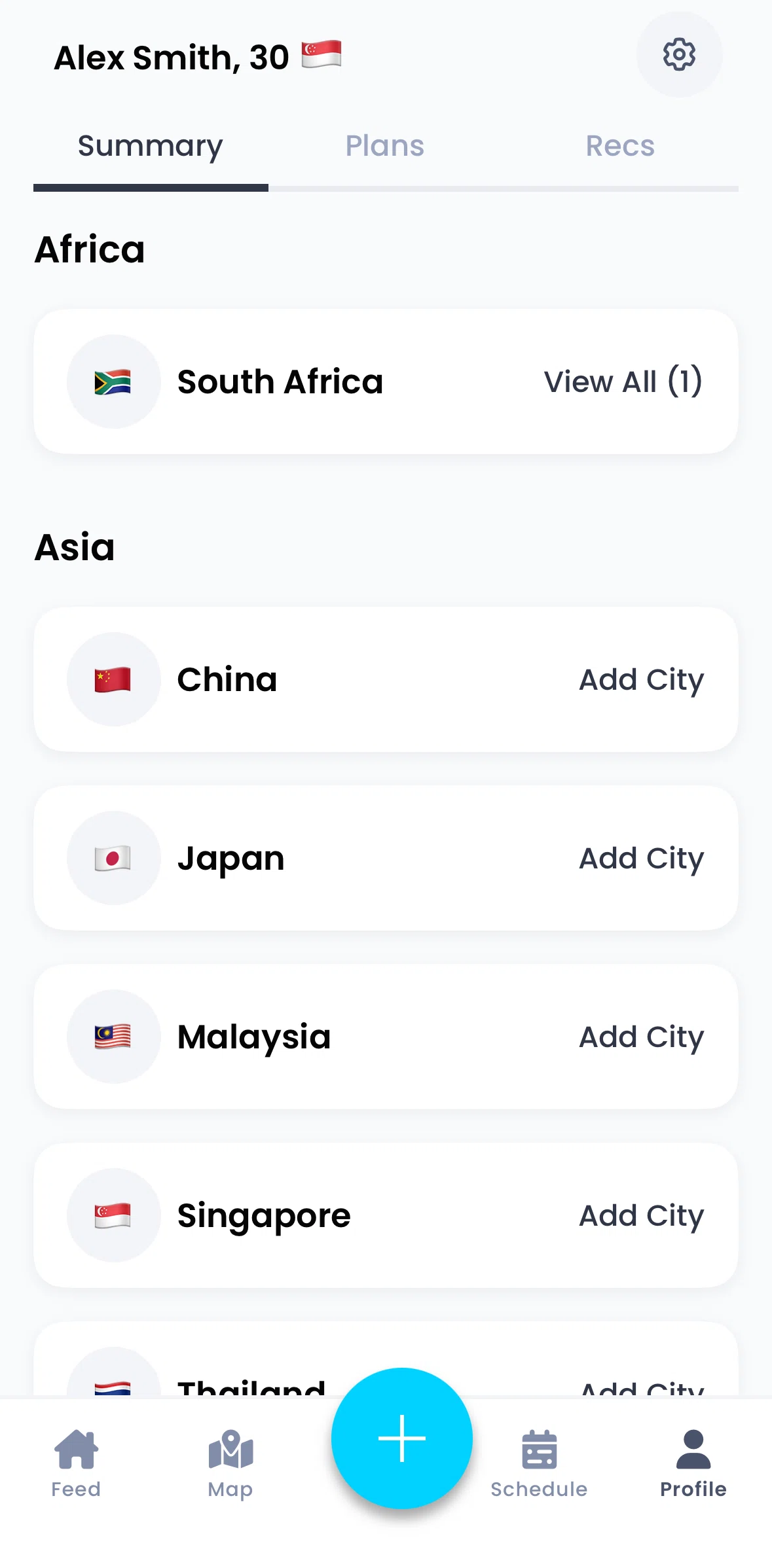 Pangea Screen screen in the Adding places flow