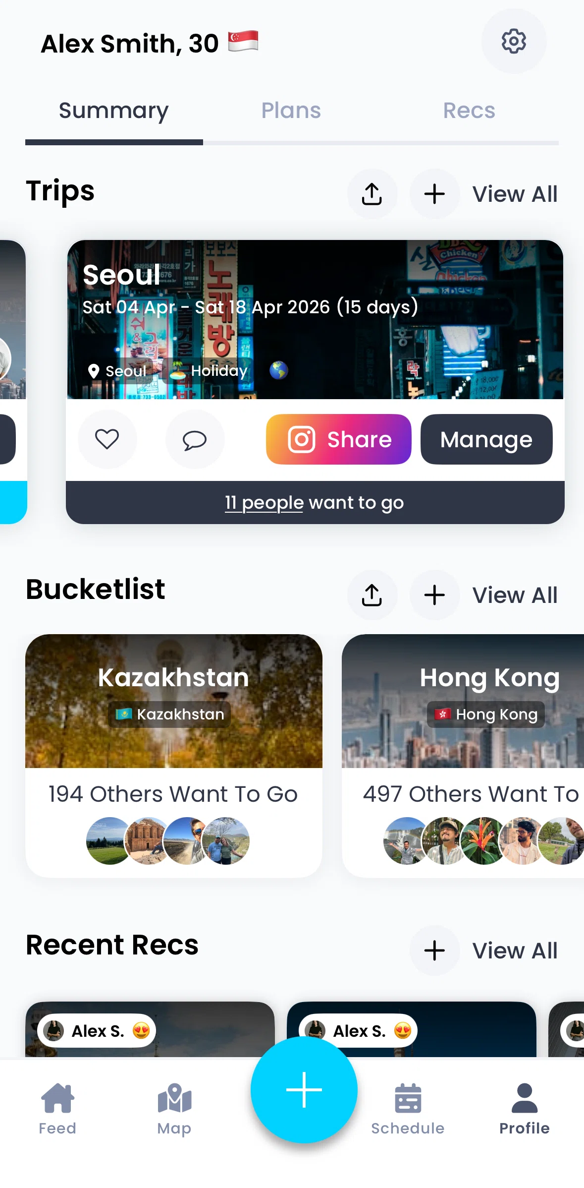 Pangea Screen screen in the Bucketlist flow