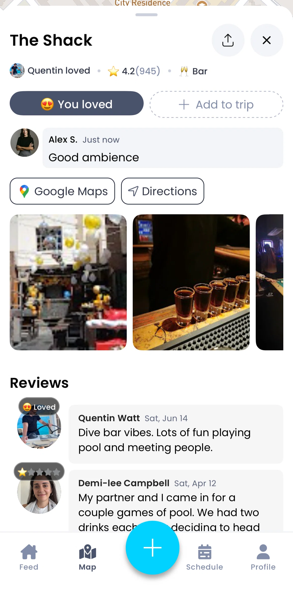 Pangea Screen screen in the Deleting a recommendation flow