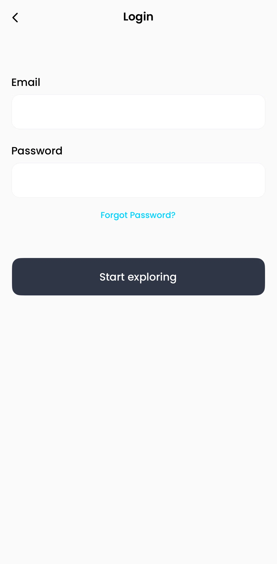 Pangea Screen screen in the Resetting password flow