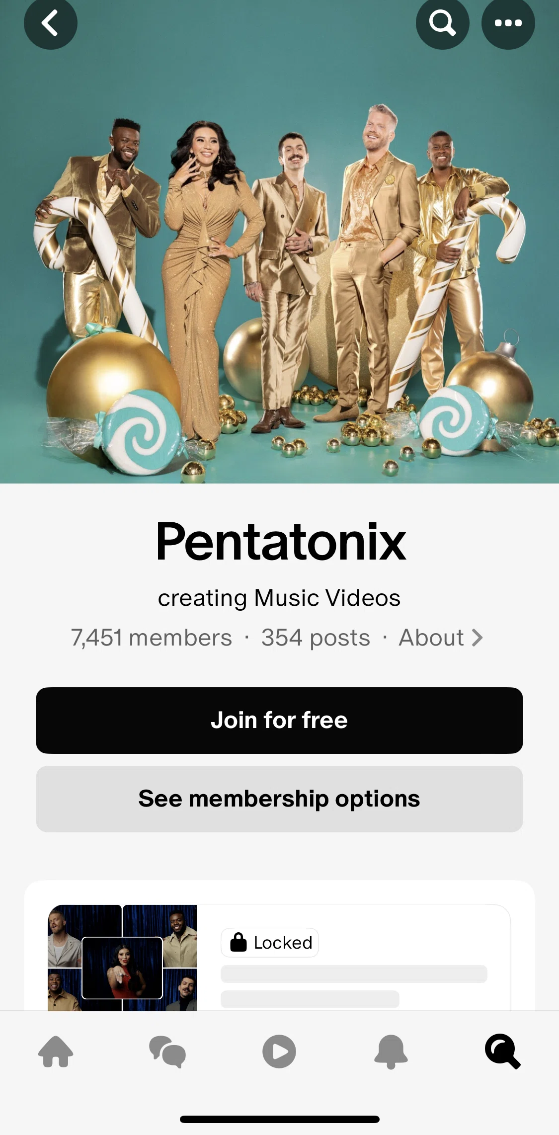 Patreon Screen screen in the Joining a membership for free flow
