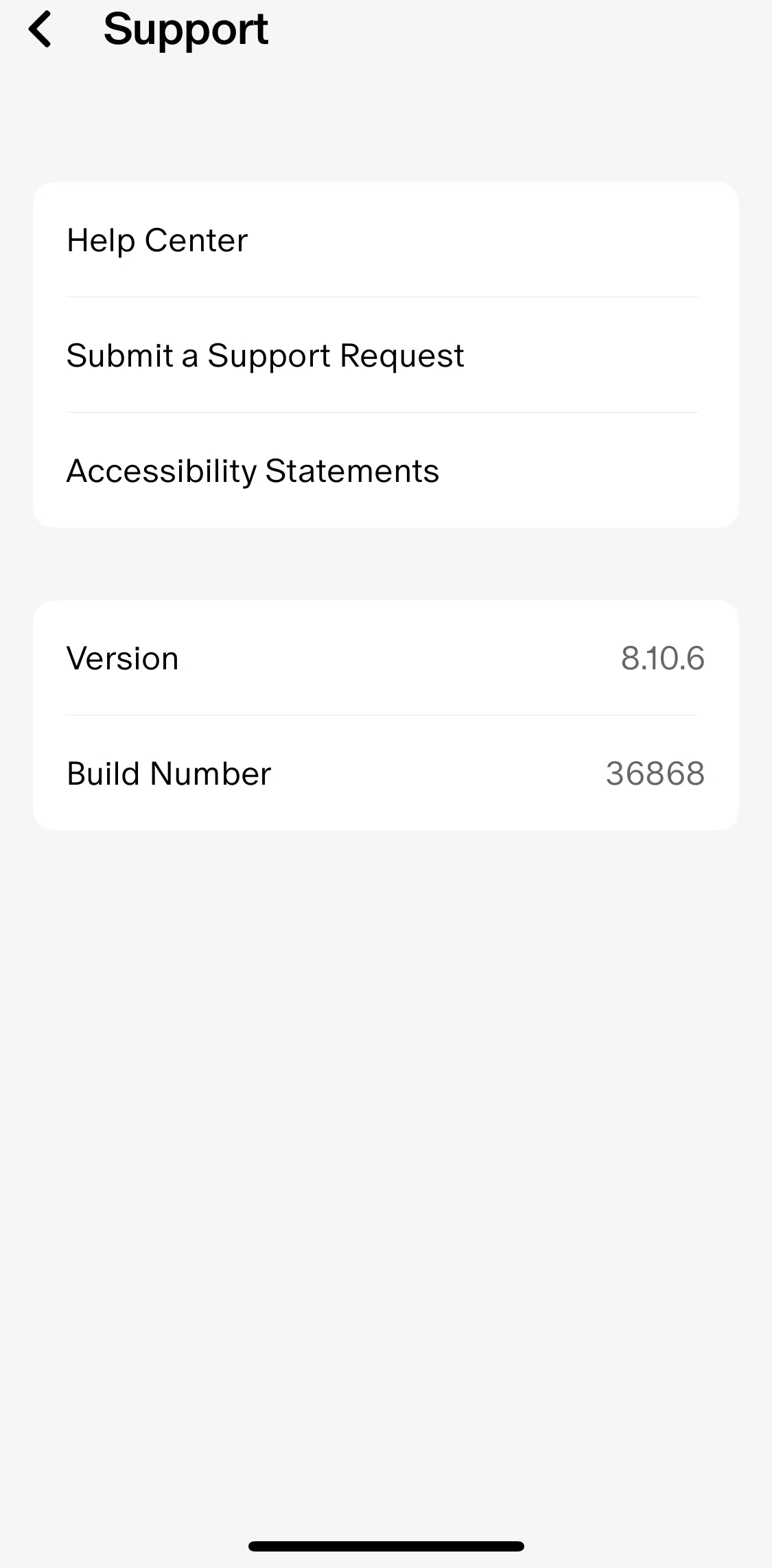 Patreon Screen screen in the Submit a request flow
